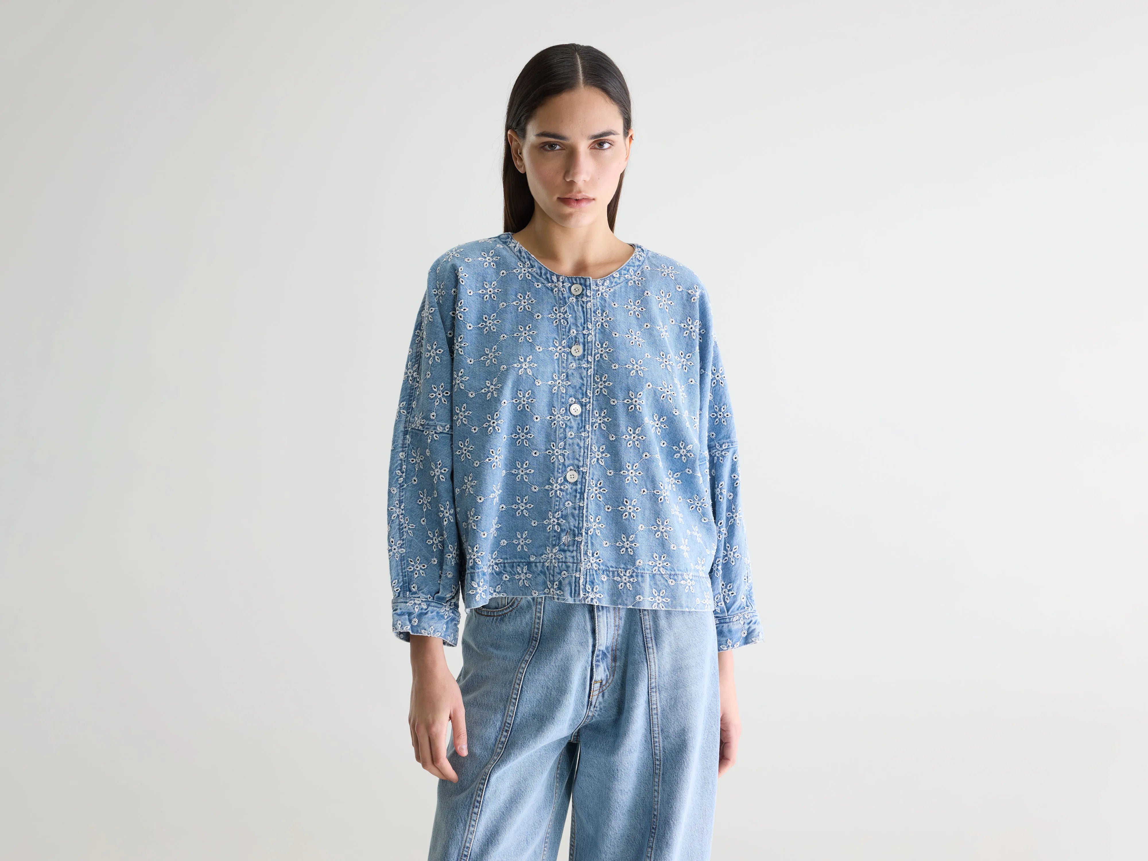 Blouse en denim Pinda (261 / W / MEDIUM BLEACH)