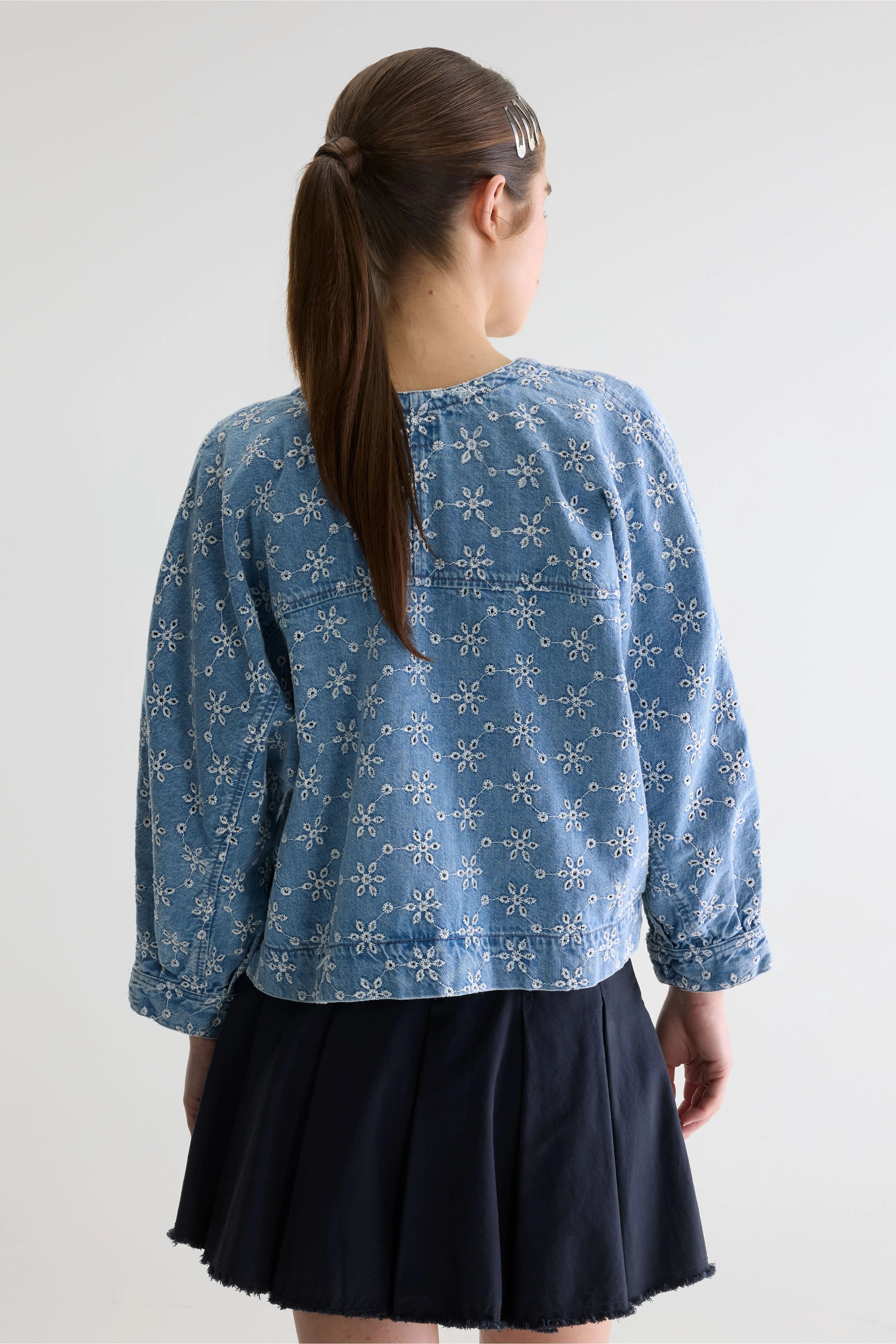Pinda denim blouse (261 / W / MEDIUM BLEACH)