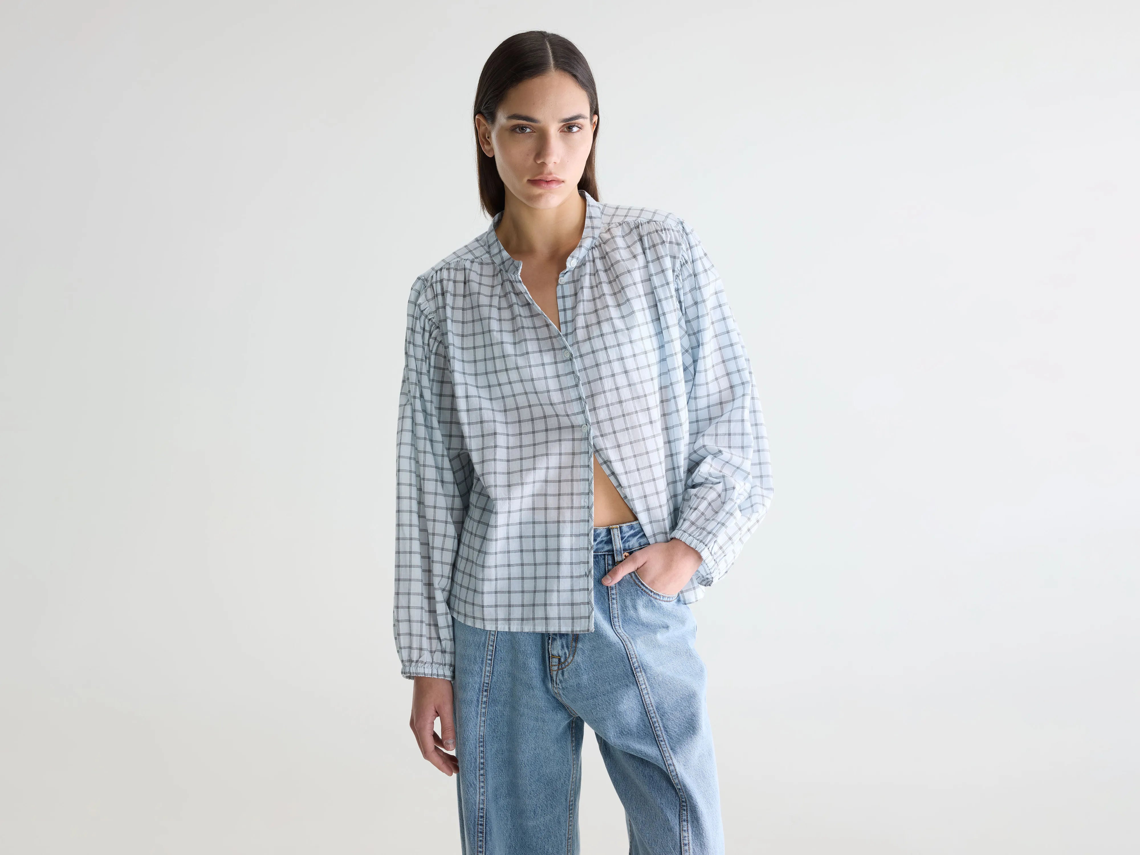 Blouse à carreaux Cherry (261 / W / CHECK B)