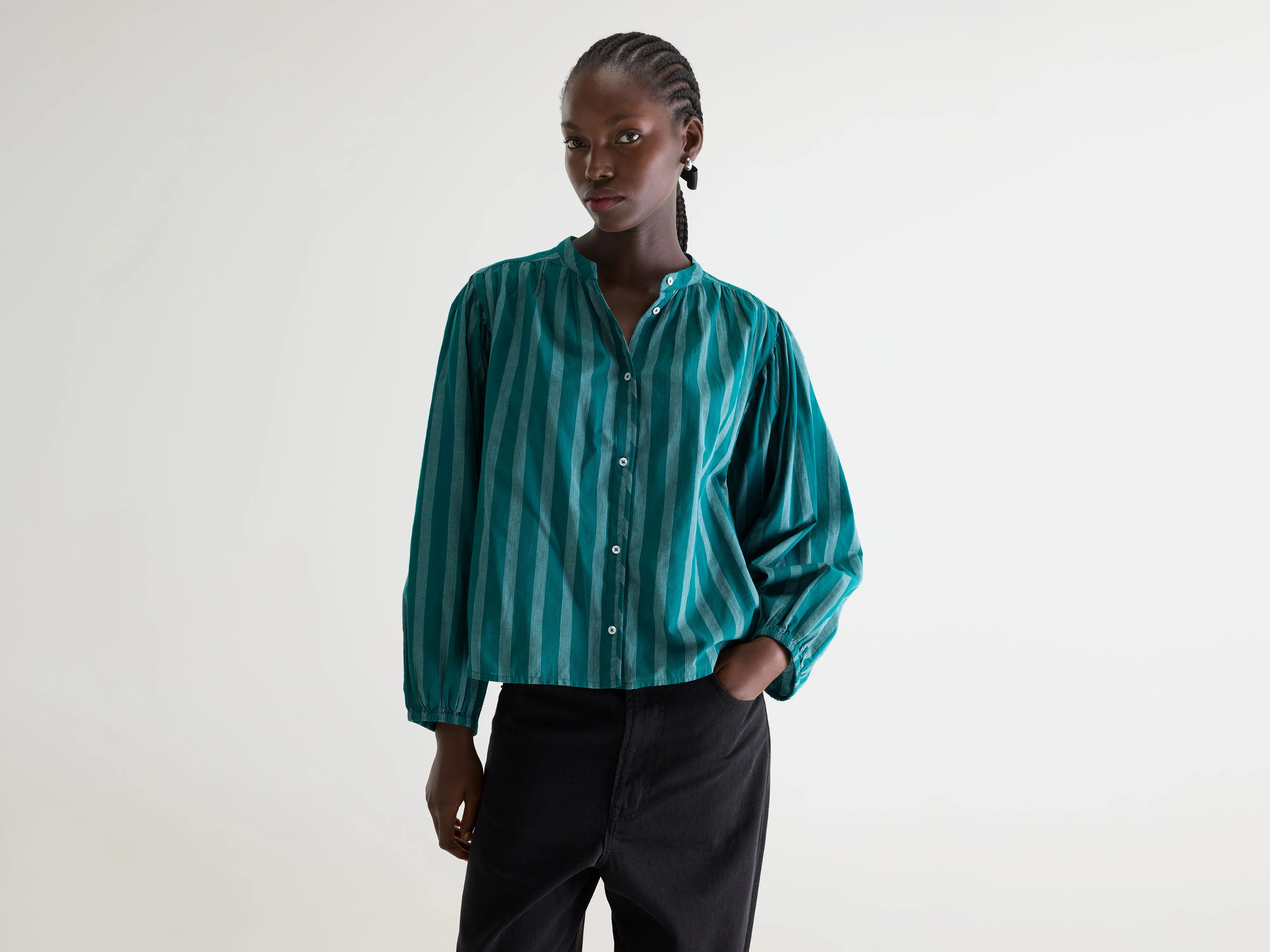 Blouse à rayures Cherry (261 / W / STRIPE A)