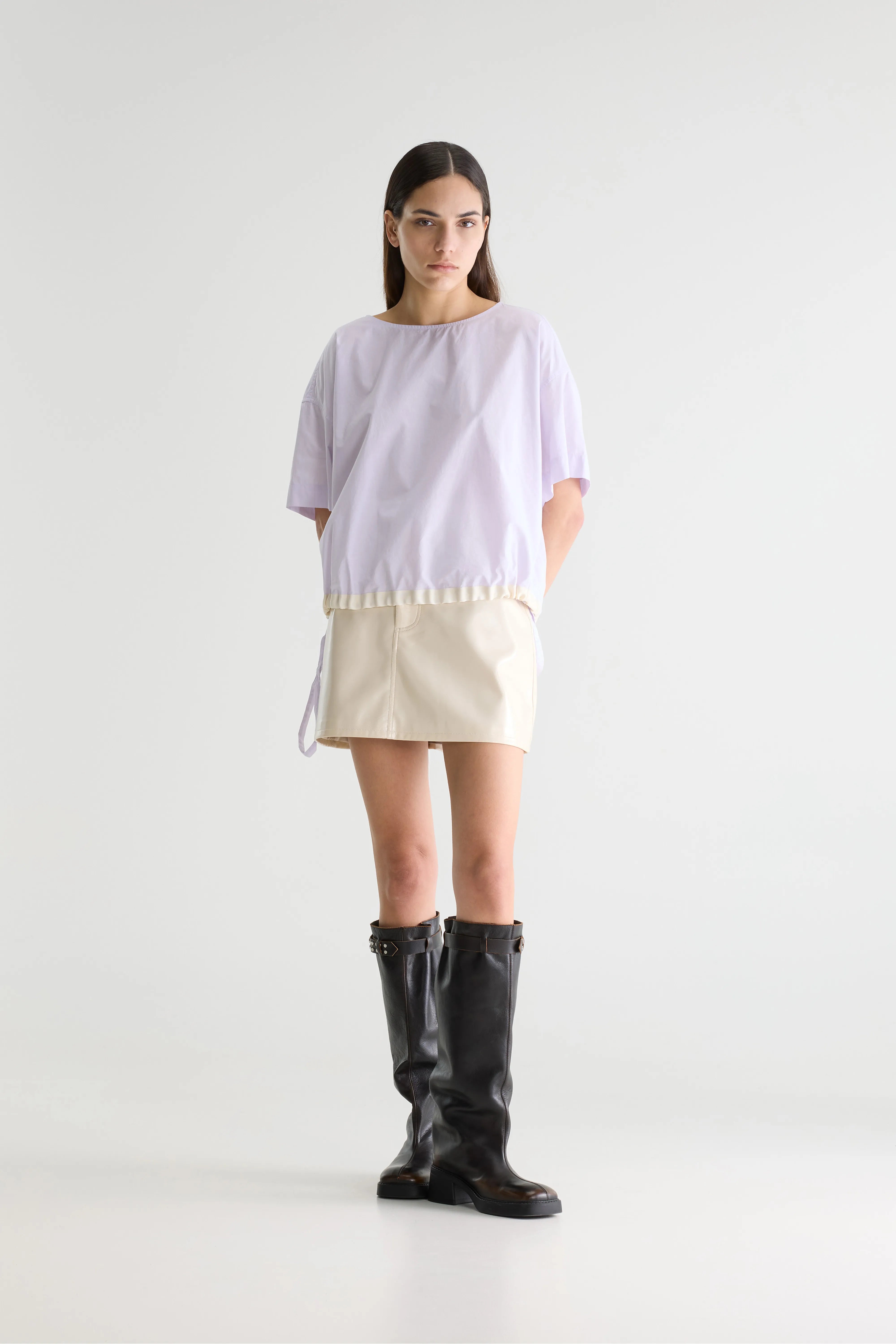 Gian Relaxte Blouse - Iris / White Voor Dames | Bellerose