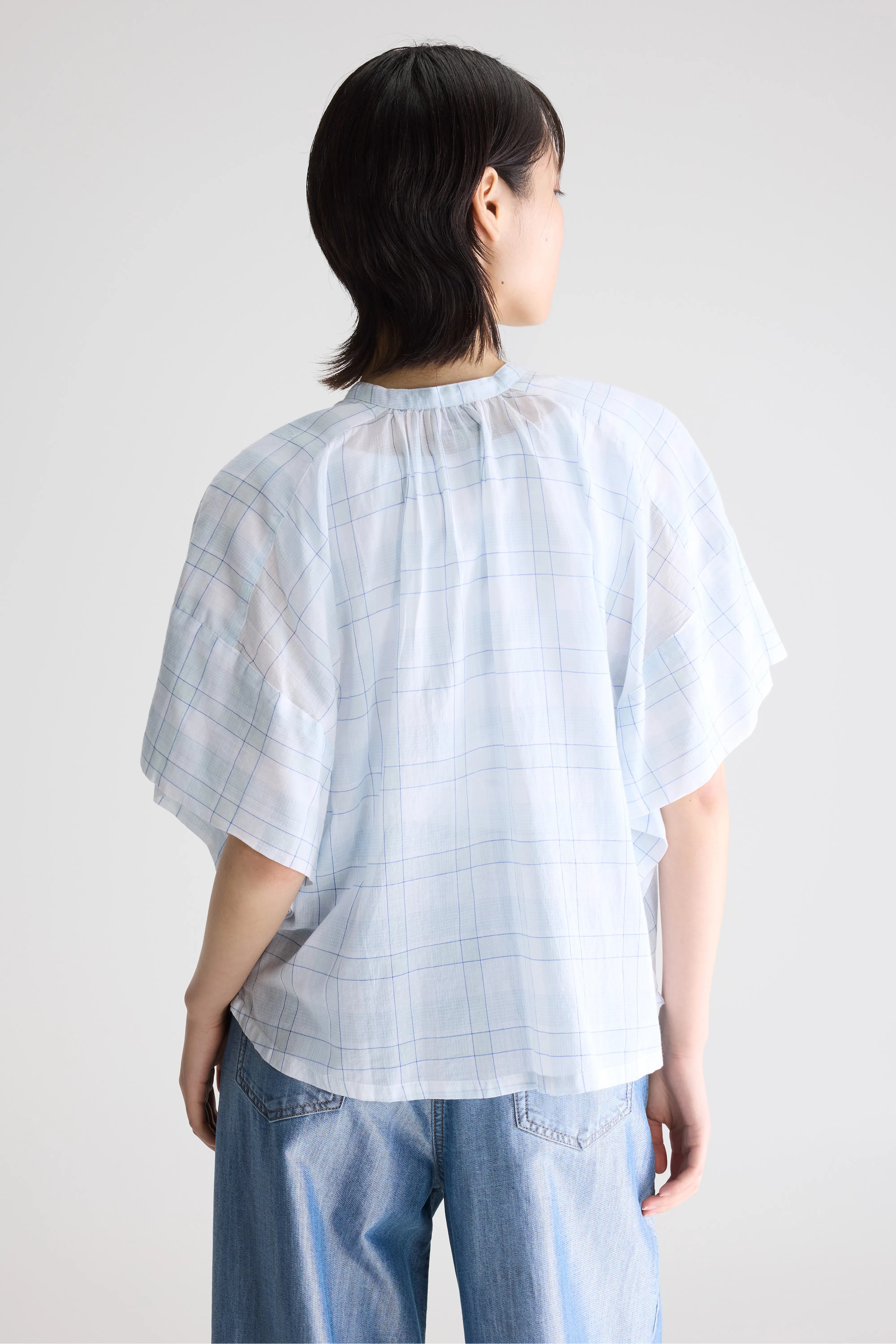 Cloe sleeveless shirt (261 / W / CHECK A)
