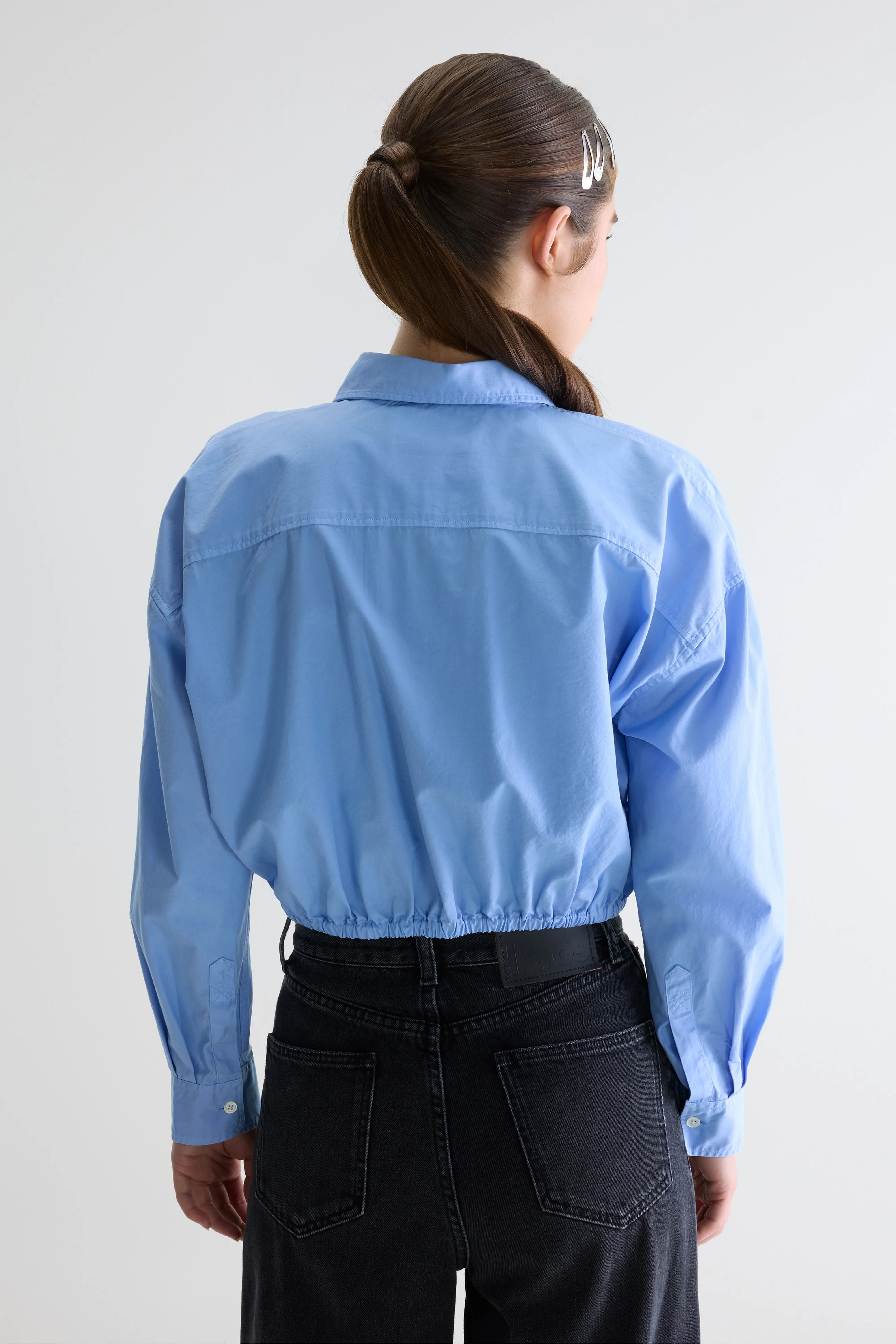 Gemma cropped hemd (261 / W / BLUE SHIRT)