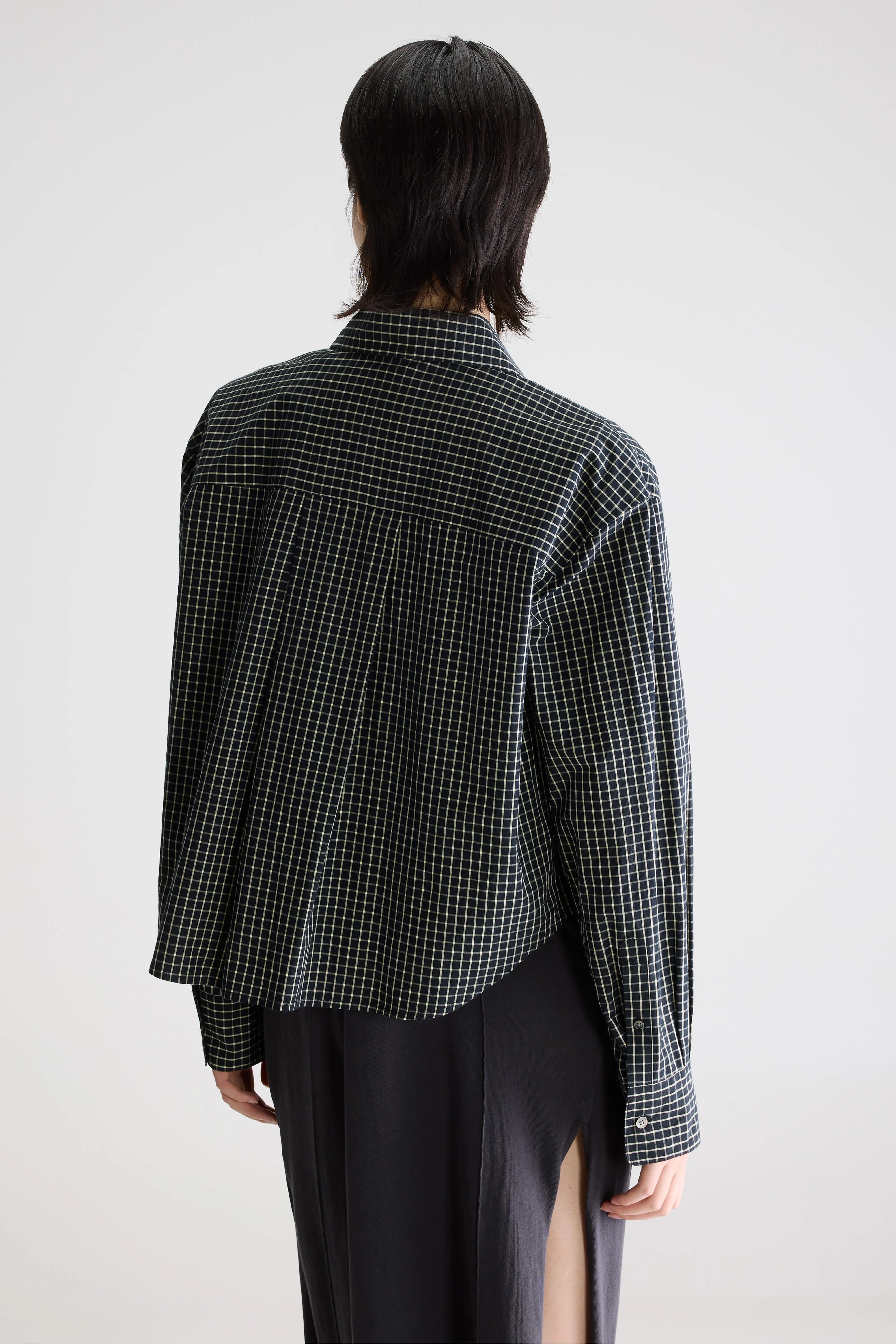 Johan Relaxed Shirt - Limelight / Navy For Women | Bellerose
