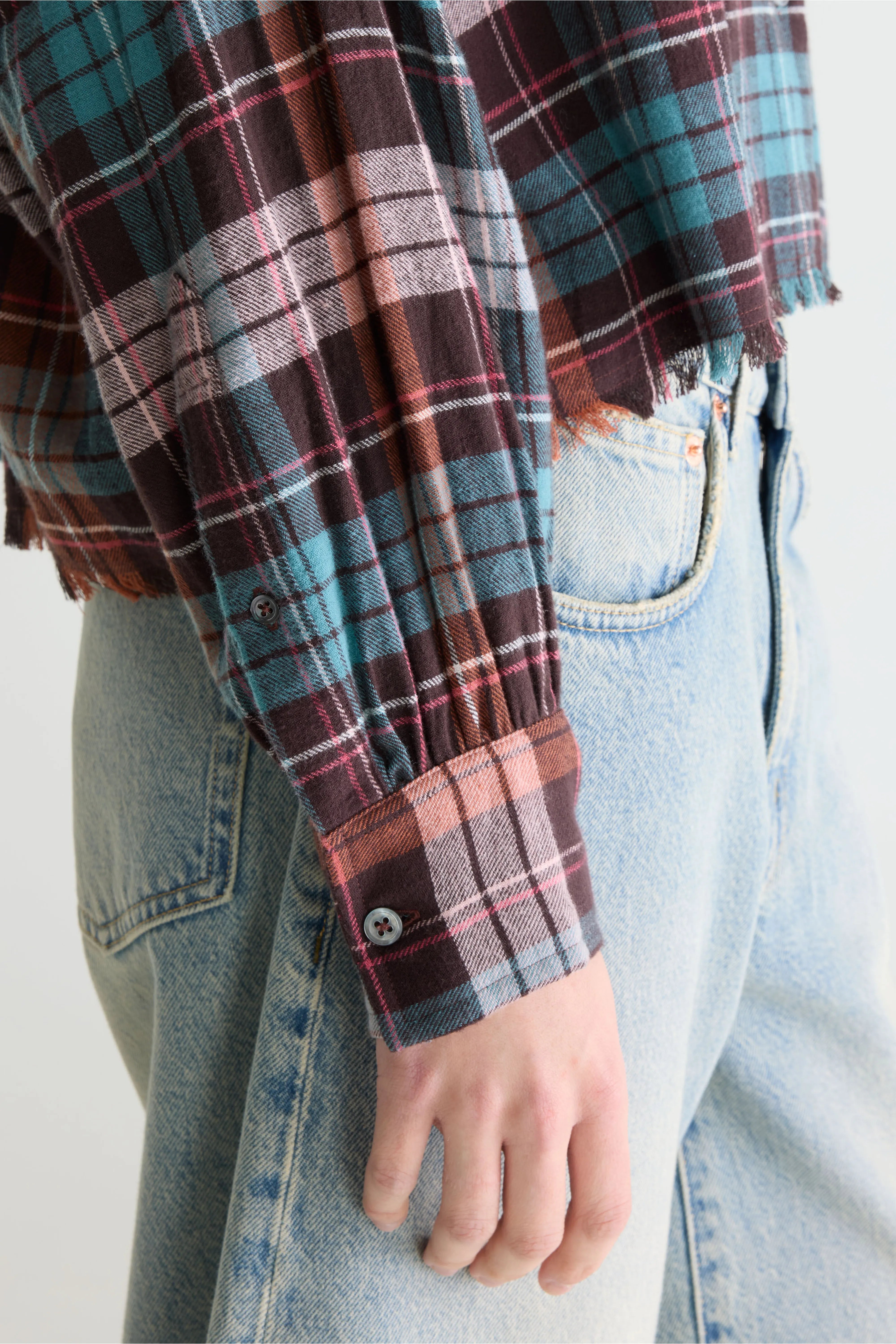 Kraft cropped hemd (261 / W / CHECK A)