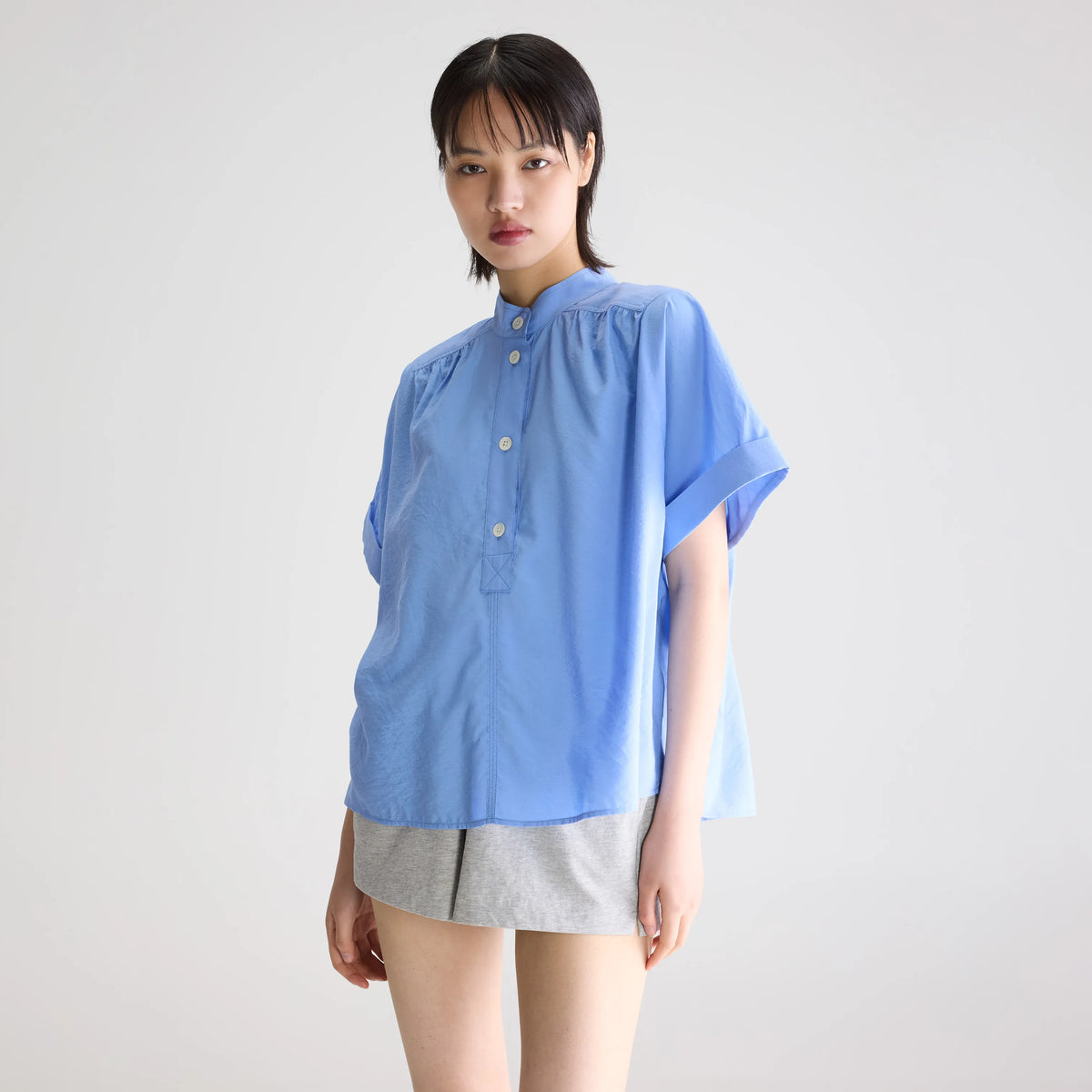 Blue cotton blouse for women | Bellerose