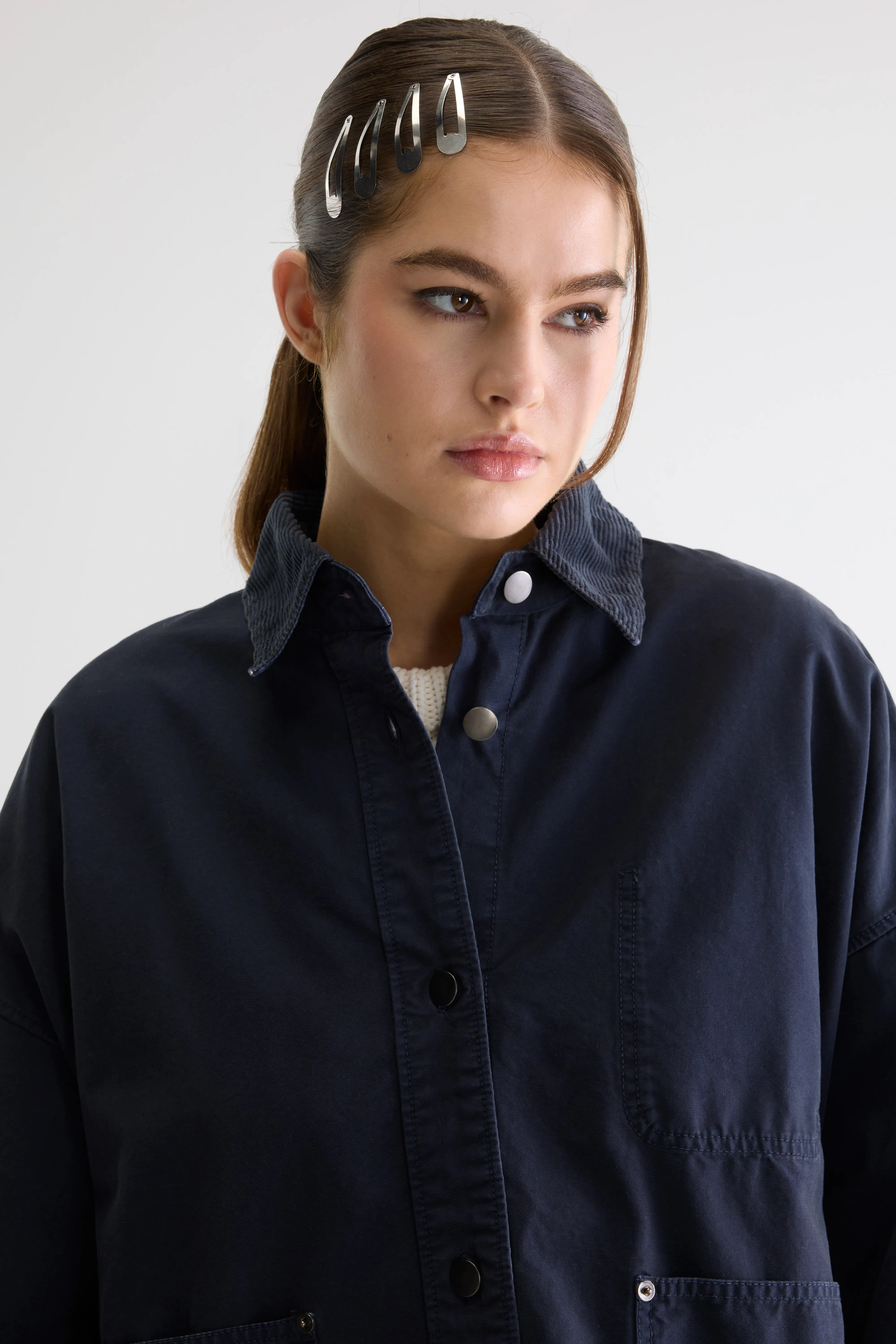 Wandy relaxed overshirt (261 / W / NAVY)