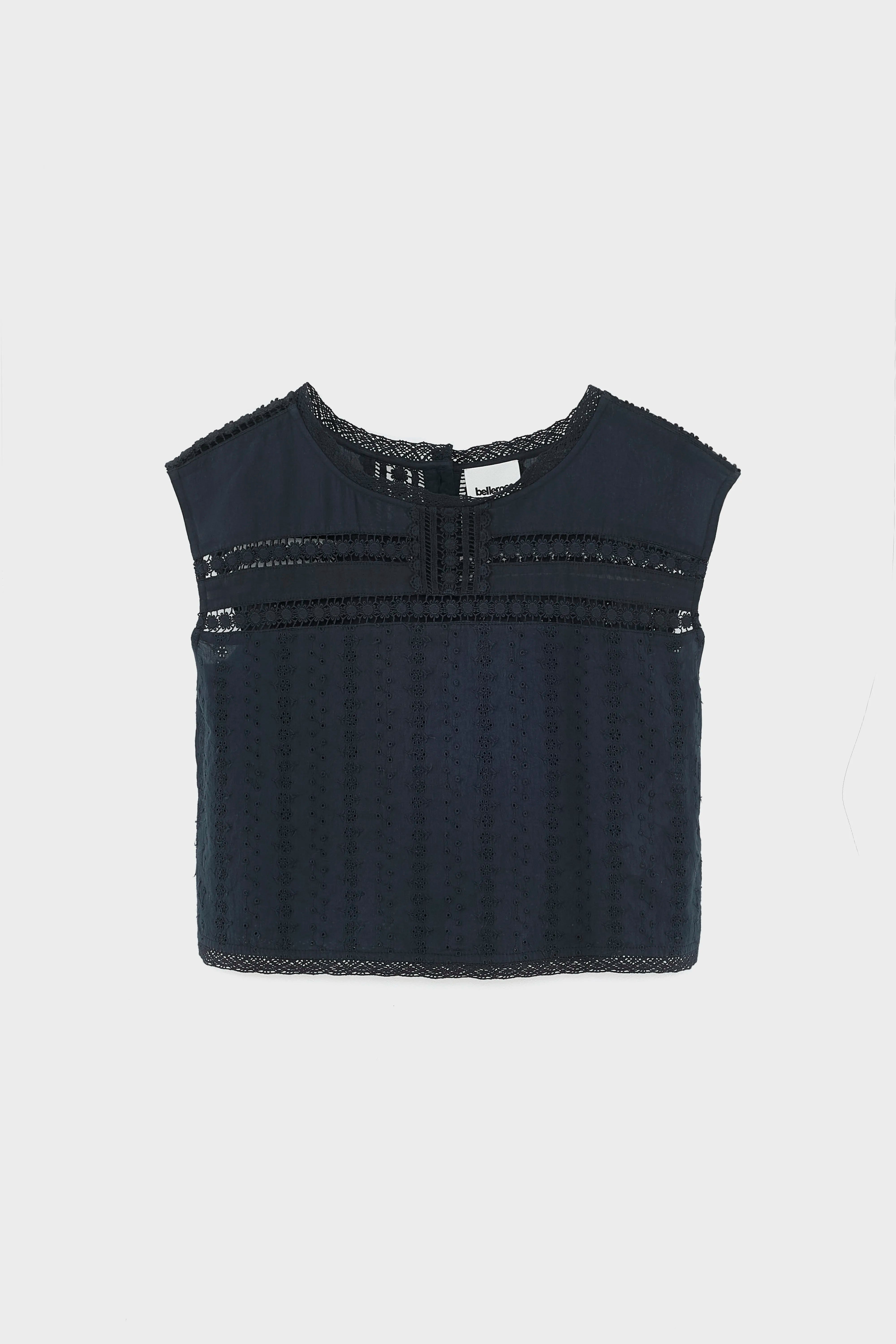 Blouse brodée Donna (261 / W / METEORITE)