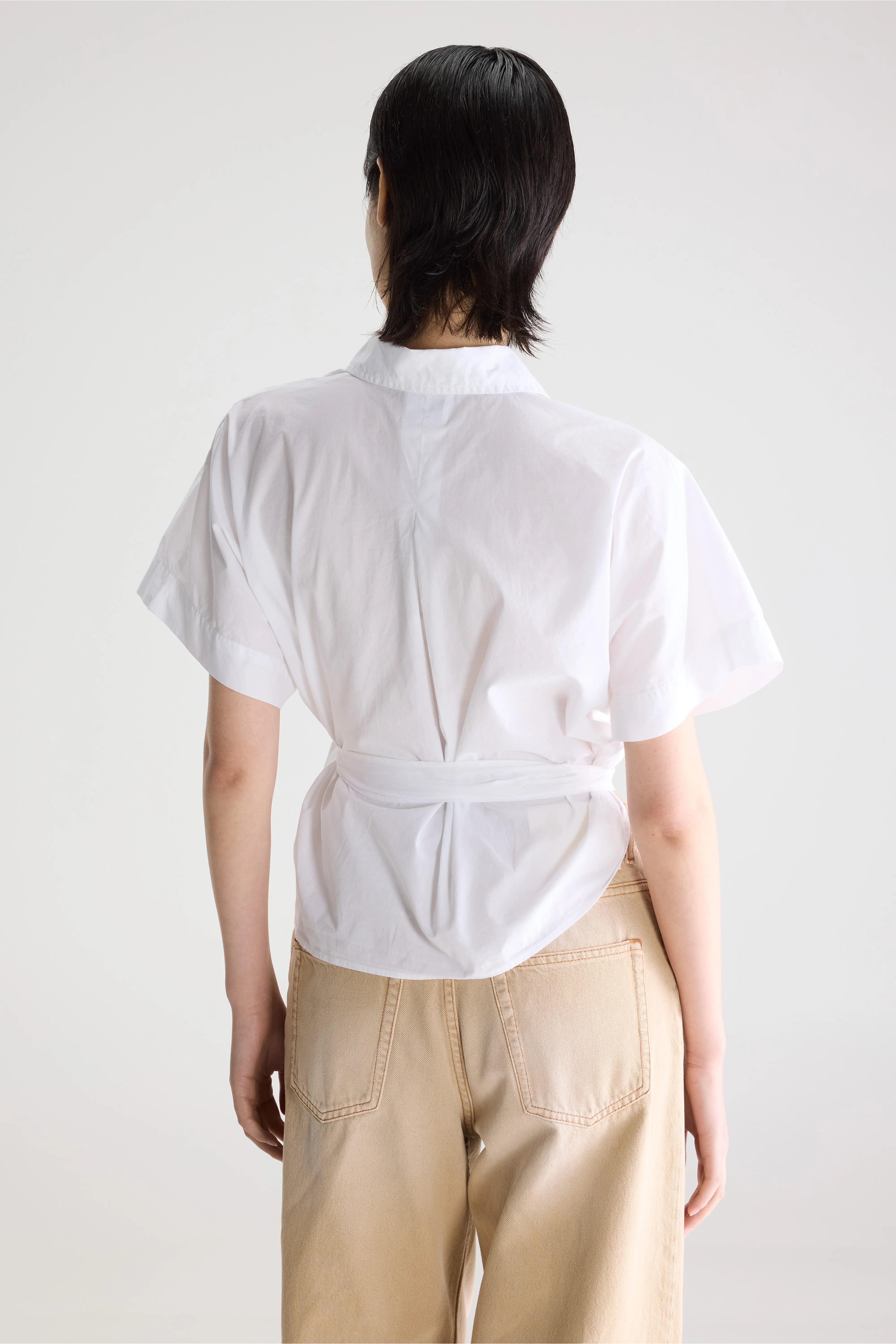 Coral Blouse Met Strik - White Voor Dames | Bellerose