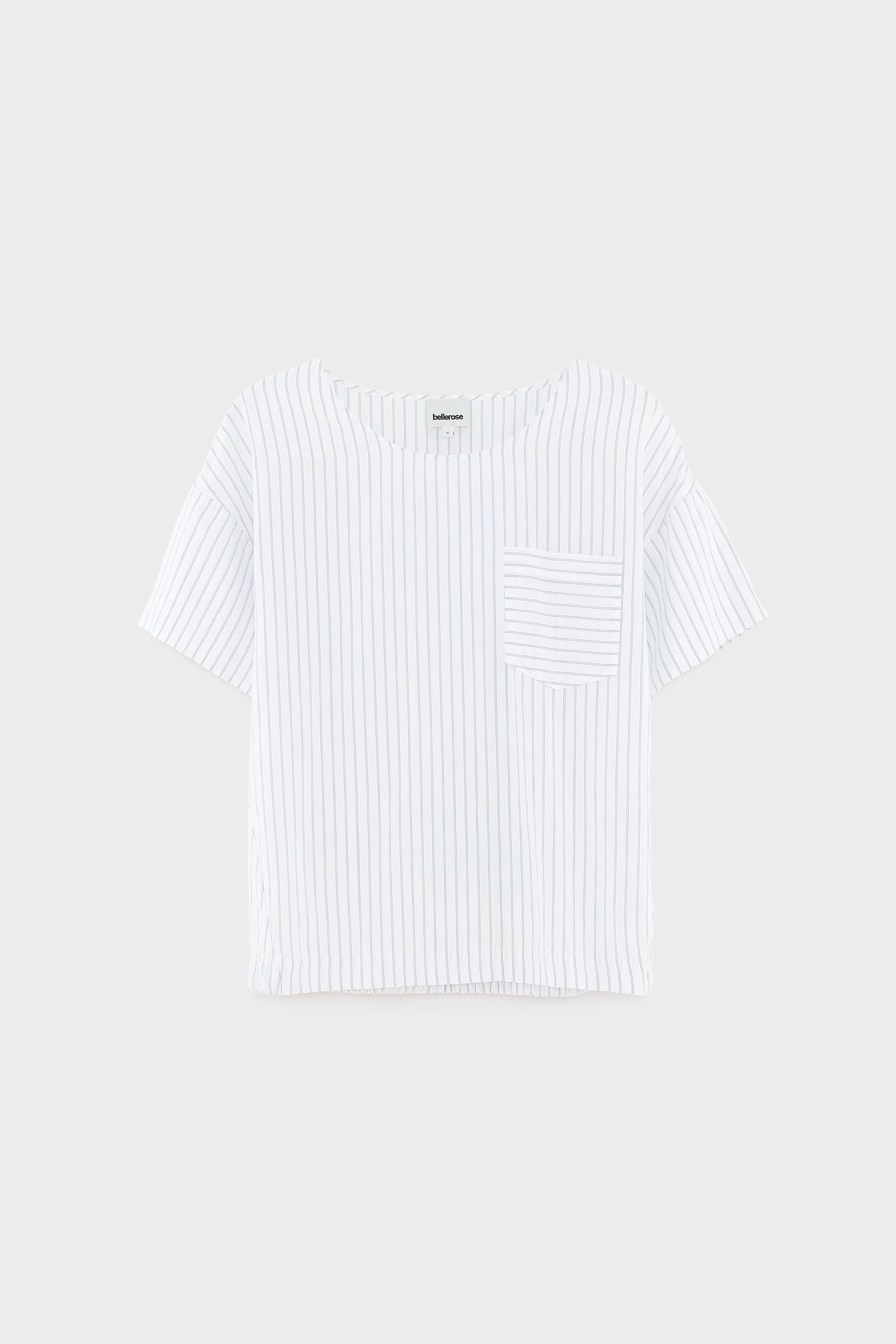 Blouse à manches courtes Soleil (261 / W / STRIPE A)
