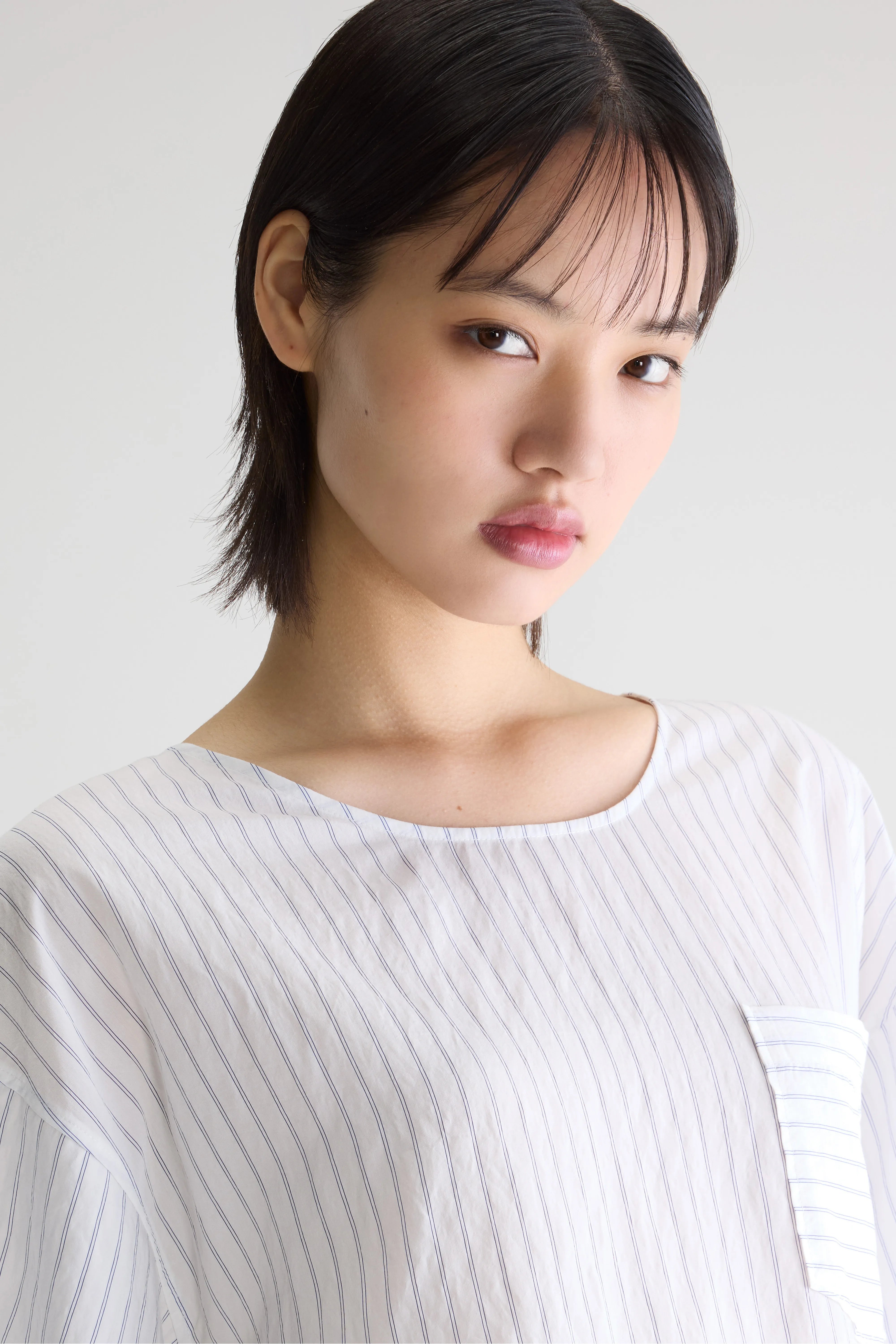 Blouse À Manches Courtes Soleil - Vintage white / Worker Pour Femme | Bellerose