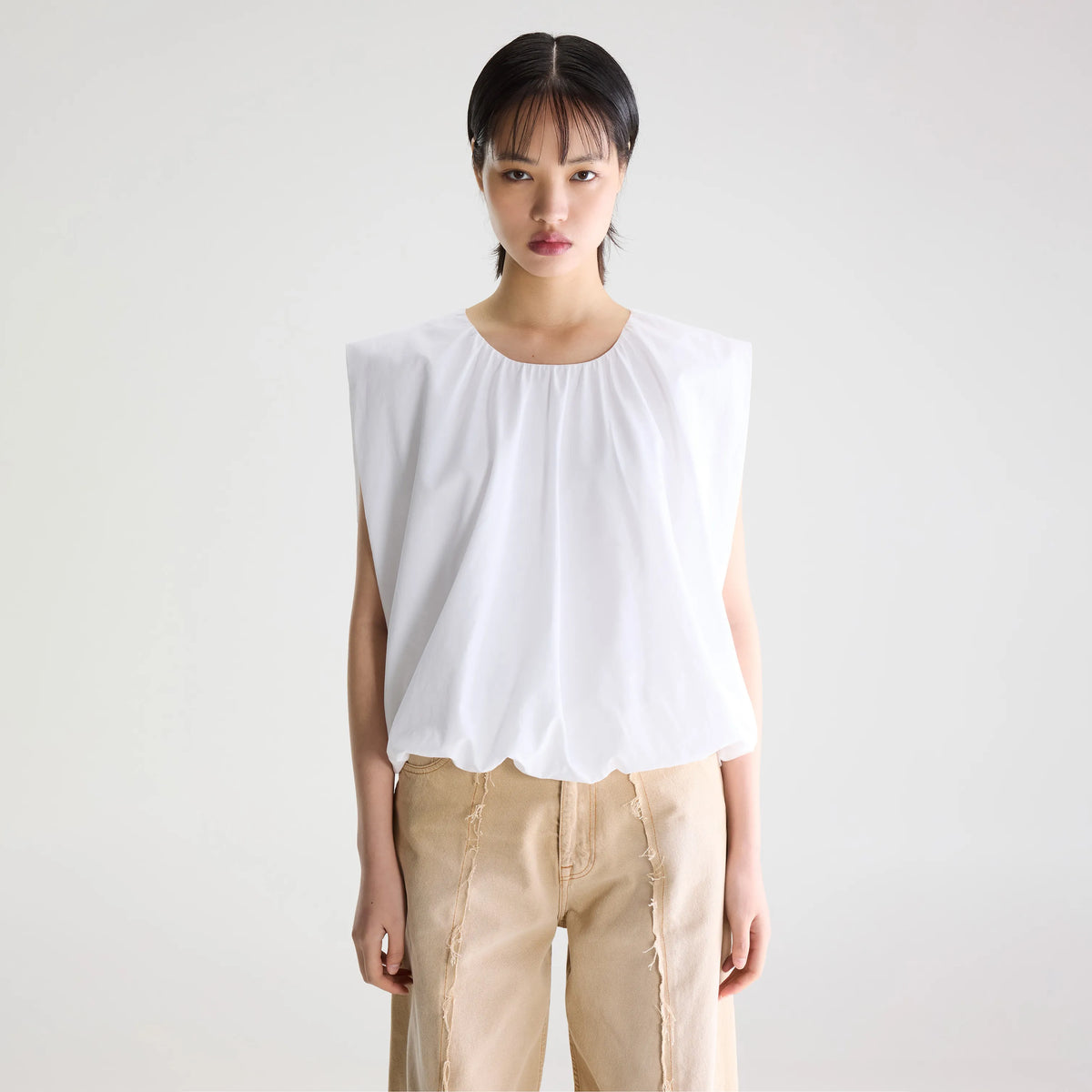 25SS roughlow Balloon Blouse ホワイト BW26142620P1892-010_1_92e524d0