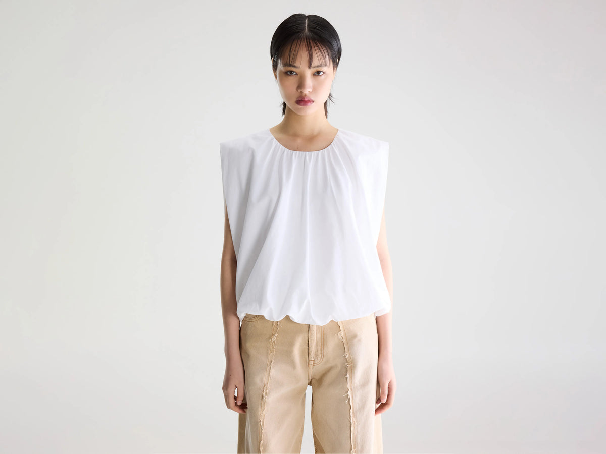 Oversized sleeveless balloon blouse for women | Bellerose