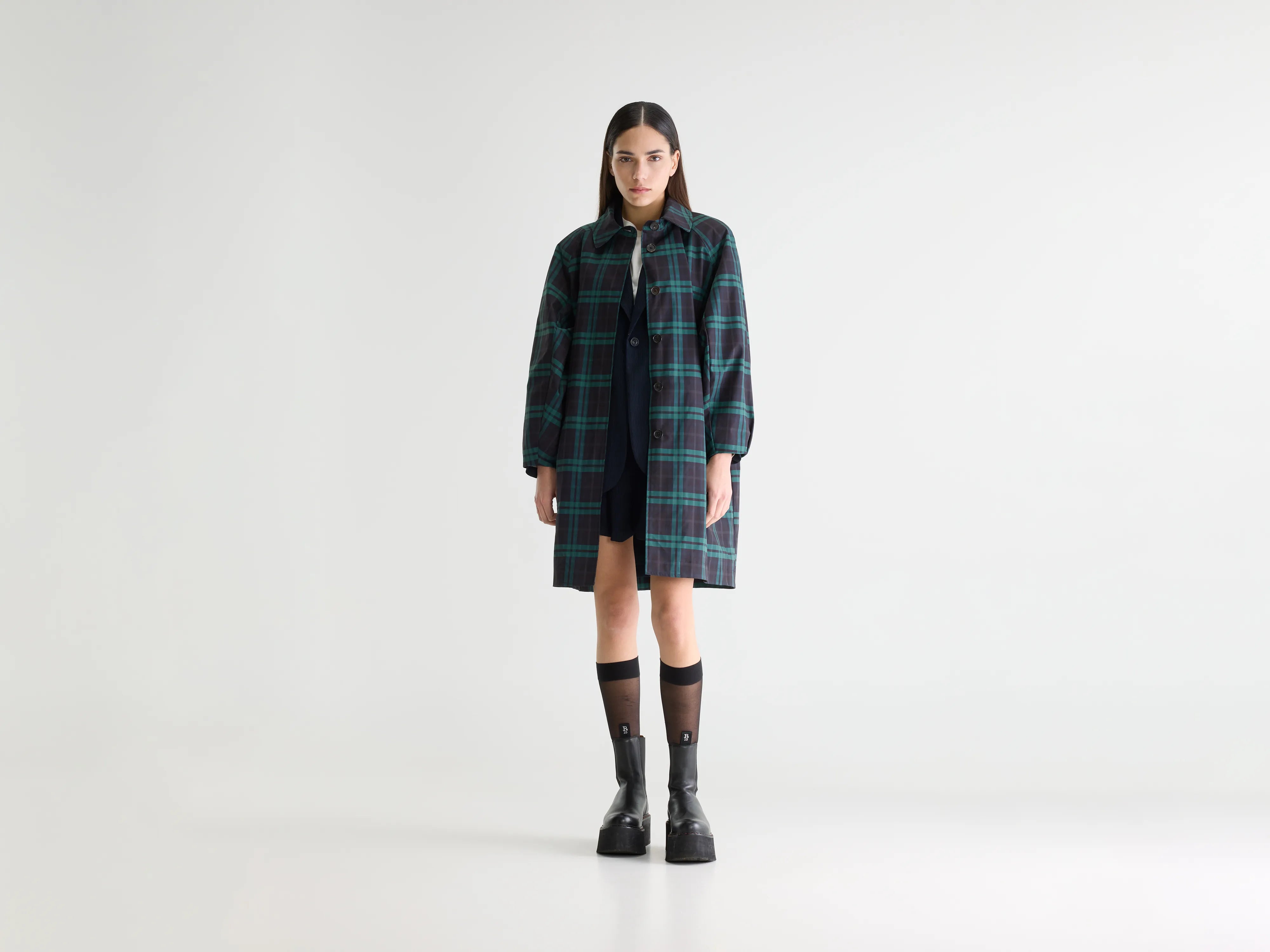 Julie trench coat (261 / W / CHECK A)