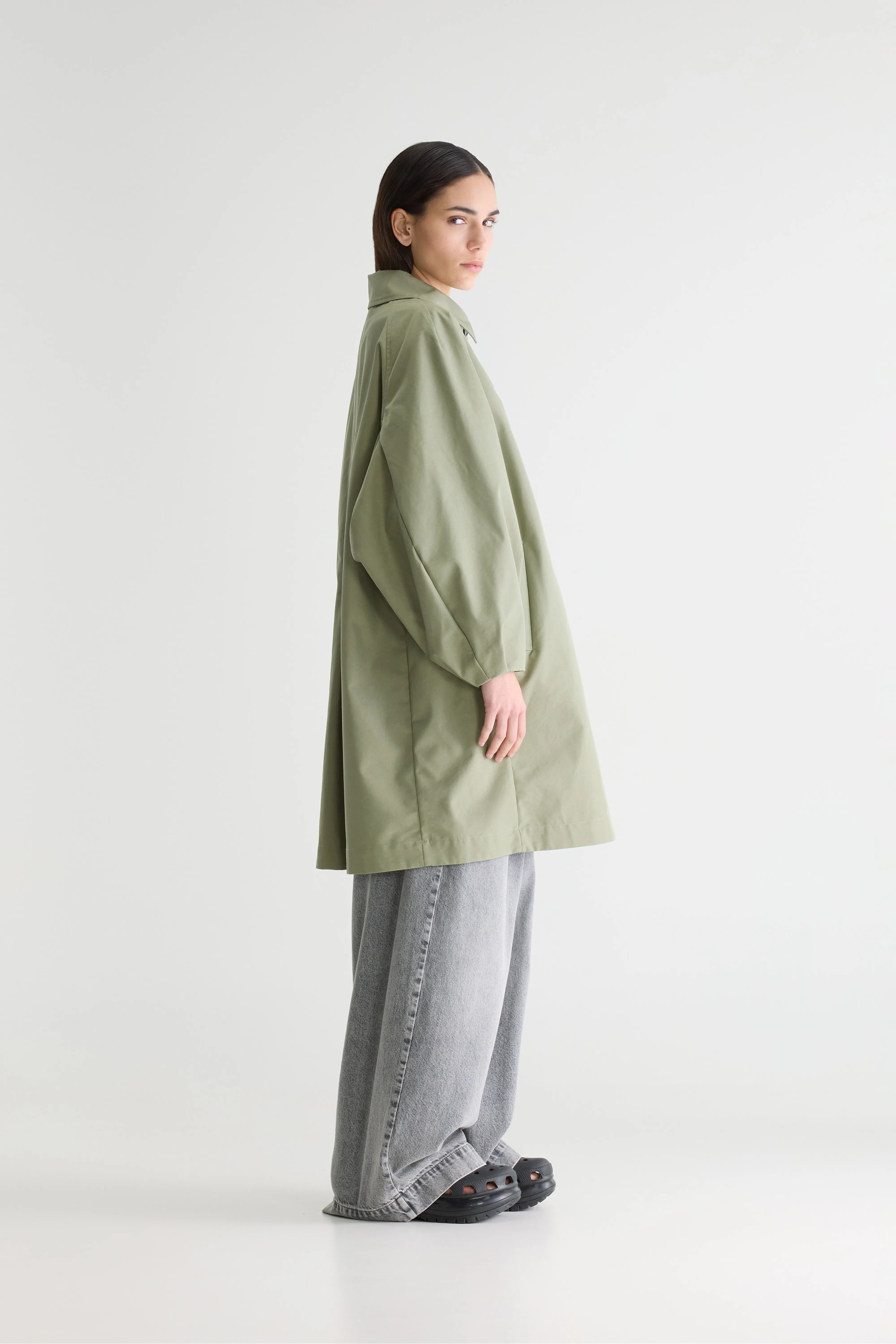 Julie trench coat (261 / W / SAUGE)