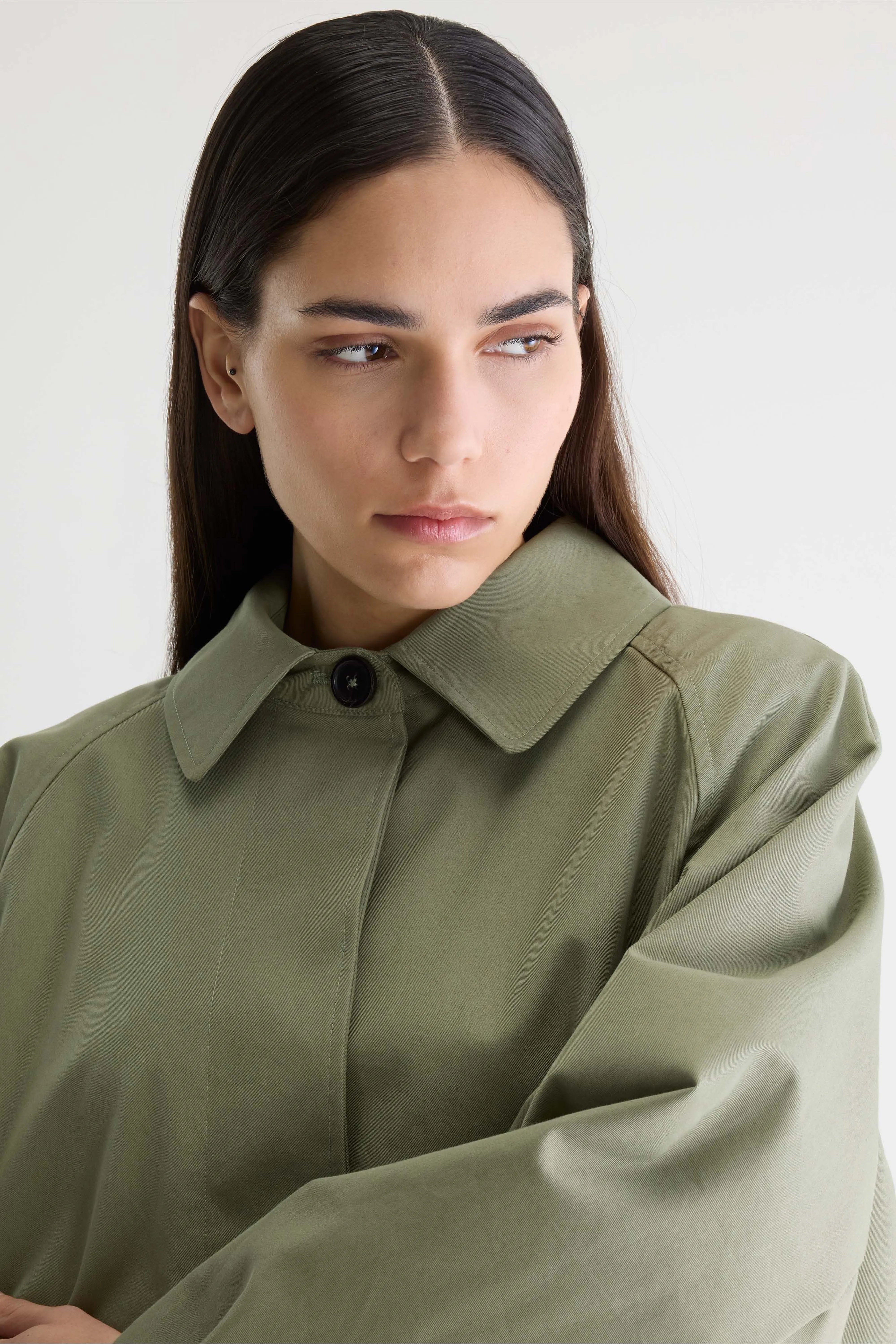 Julie trench coat (261 / W / SAUGE)