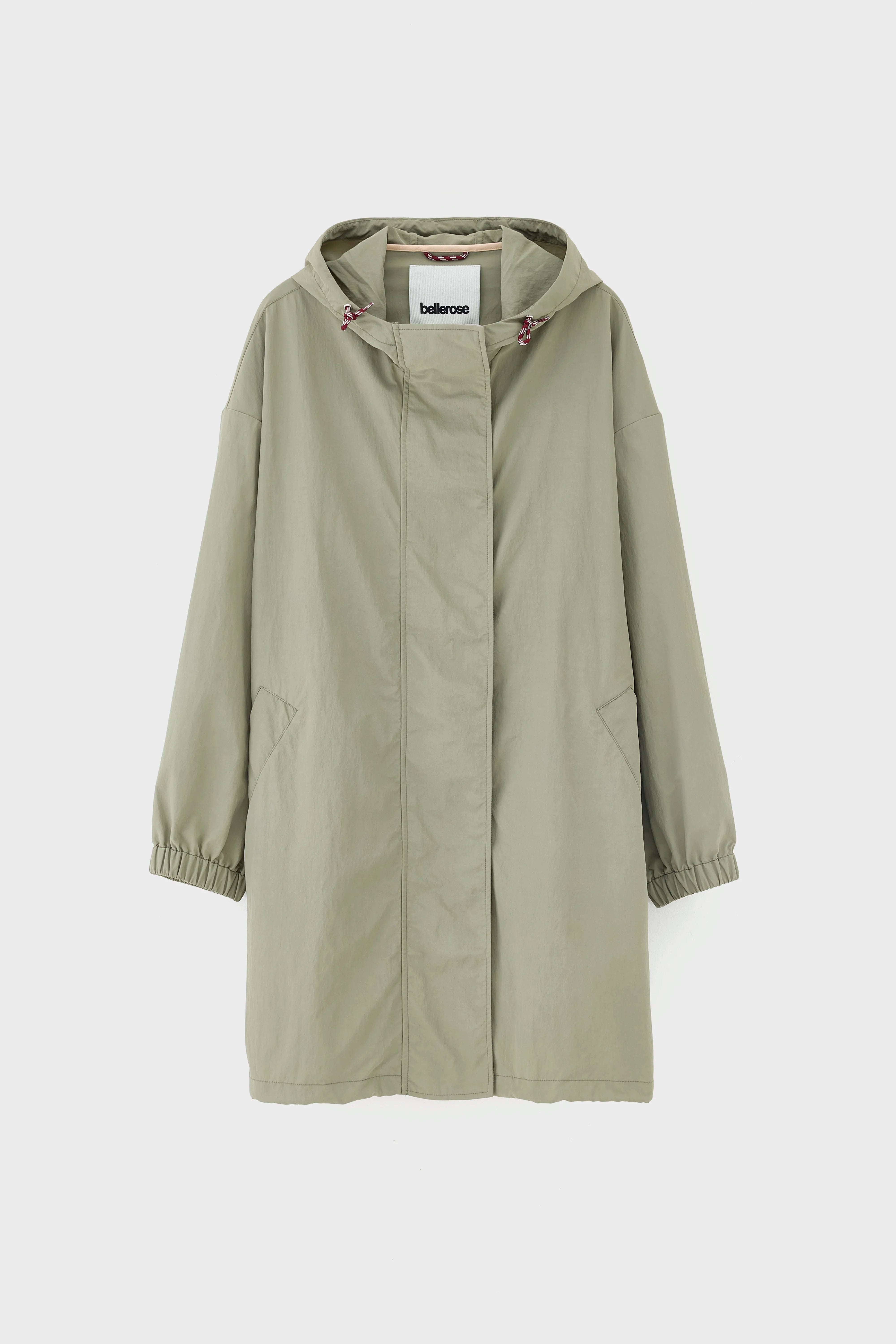 Henny hooded coat (261 / W / EUCALYPTUS)