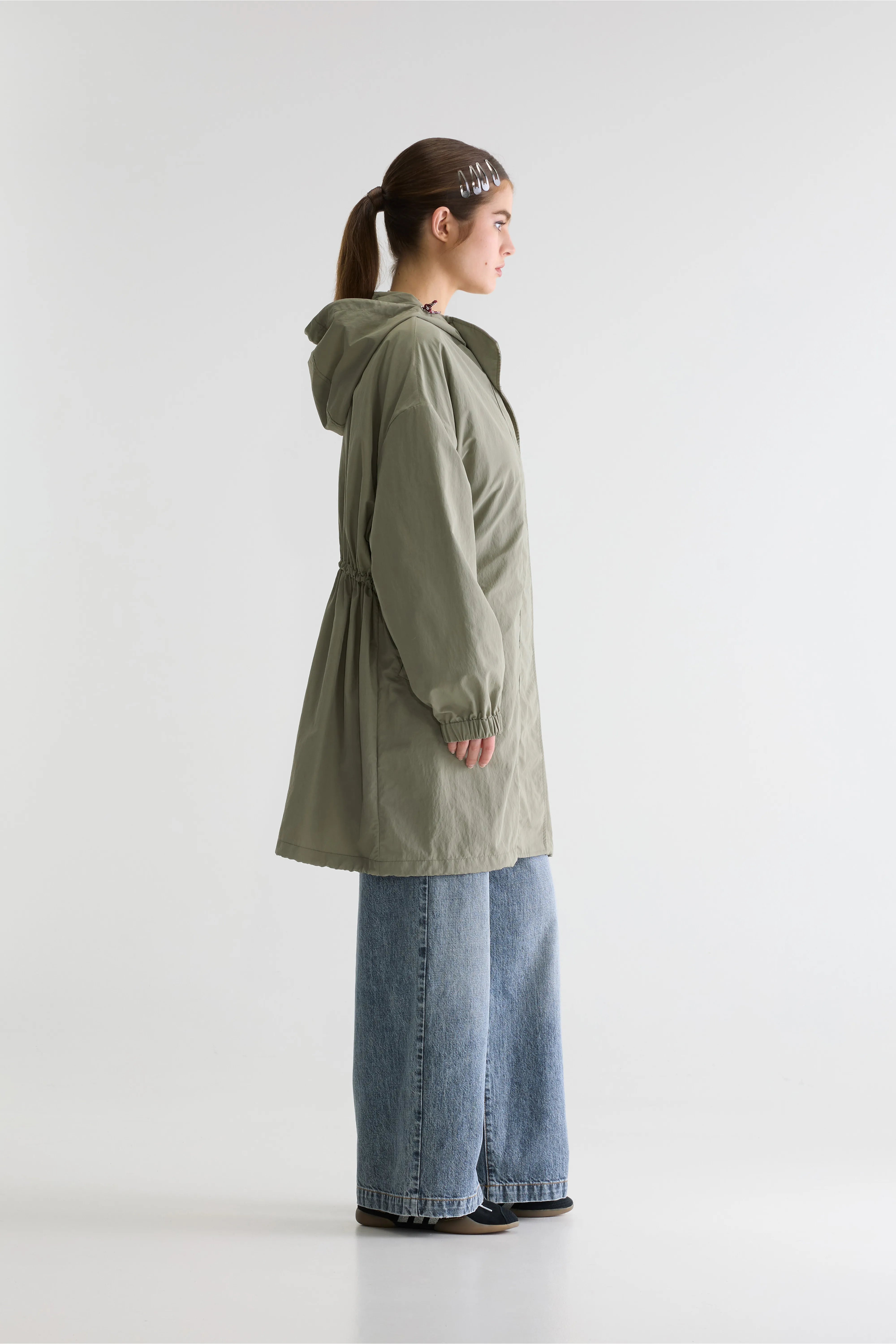 Henny Hooded Coat - Eucalyptus For Women | Bellerose