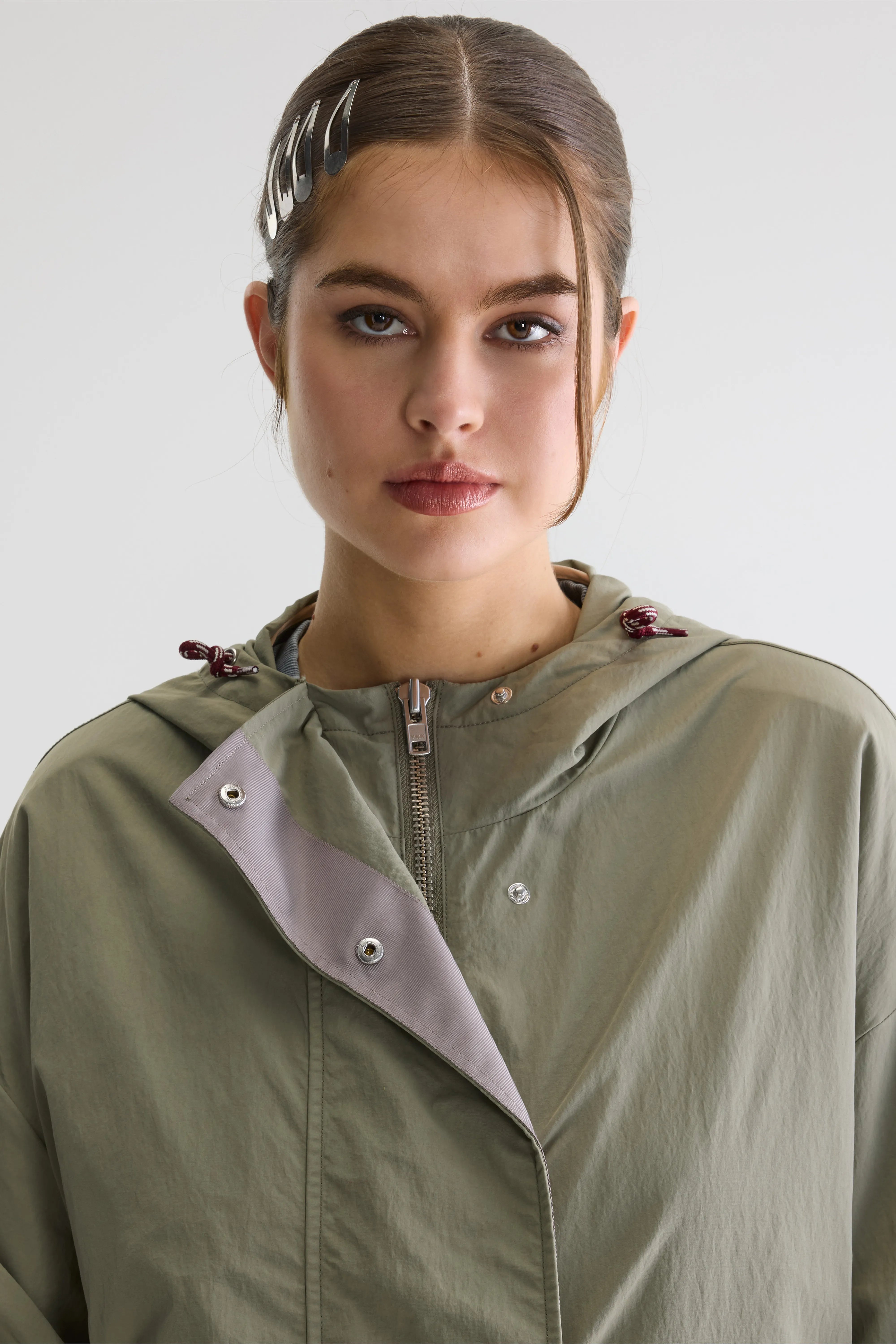Henny Hooded Coat - Eucalyptus For Women | Bellerose