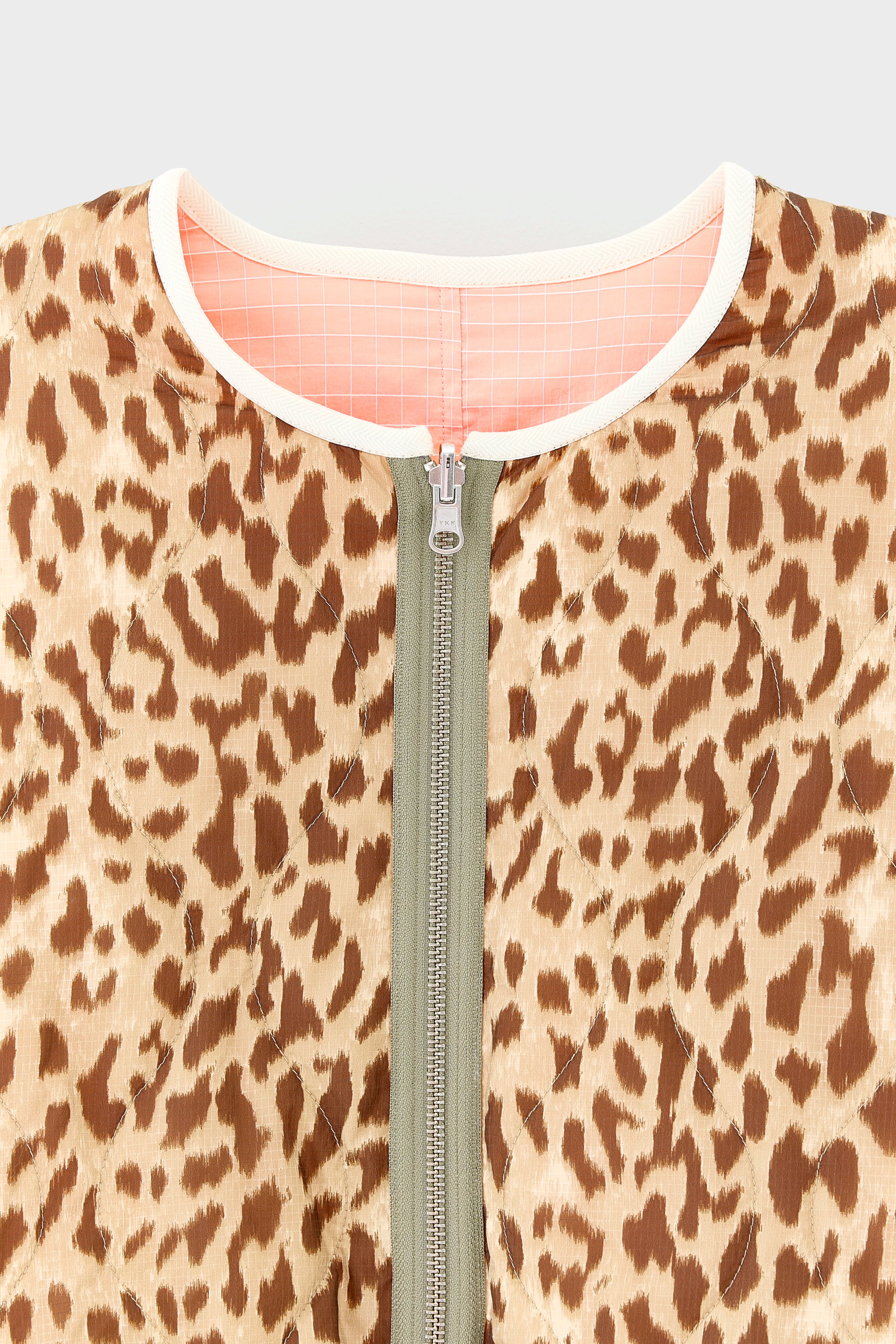 Highland Jas Met Luipaardprint - Cord / Cream / Rafia Voor Dames | Bellerose