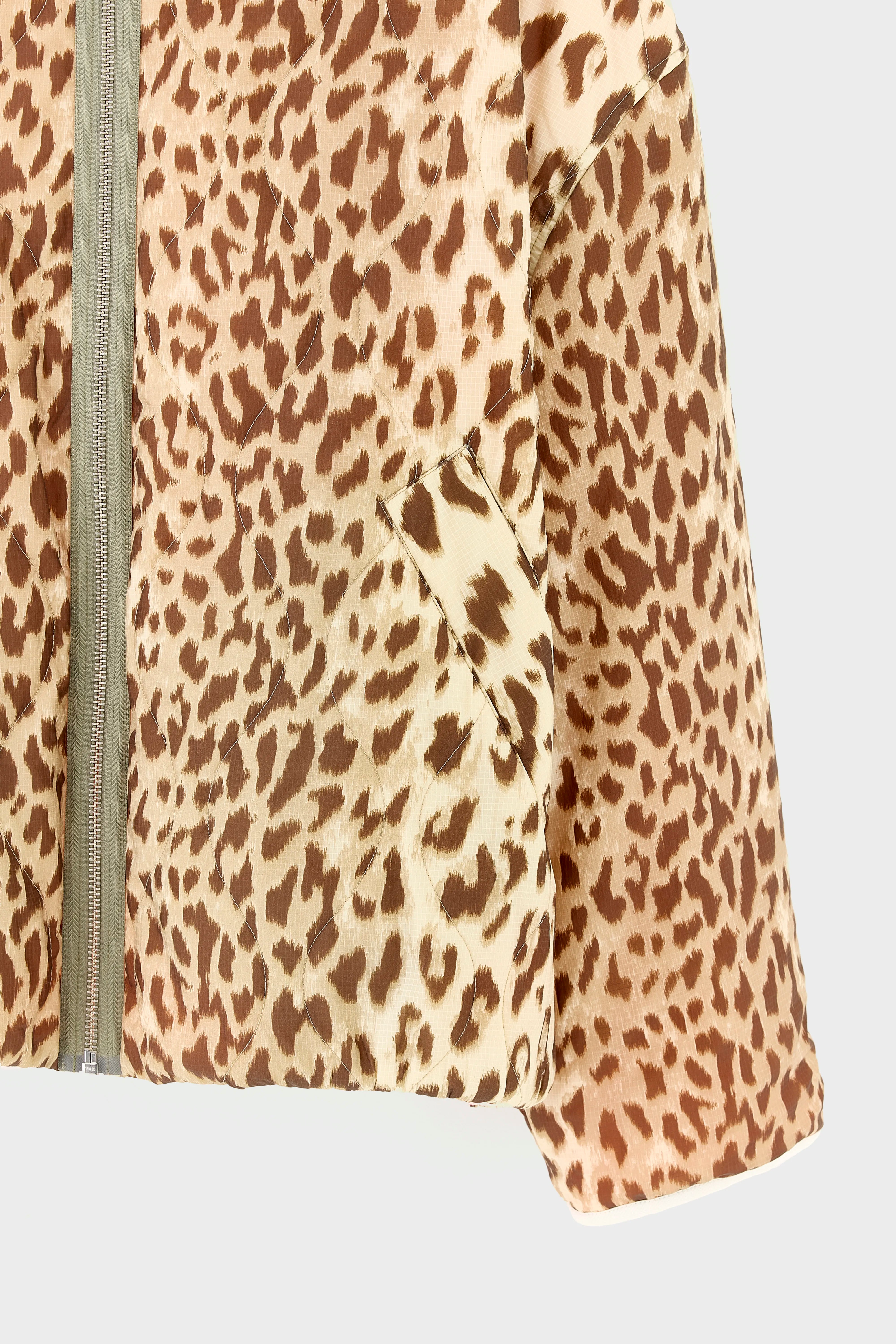 Highland Jas Met Luipaardprint - Cord / Cream / Rafia Voor Dames | Bellerose