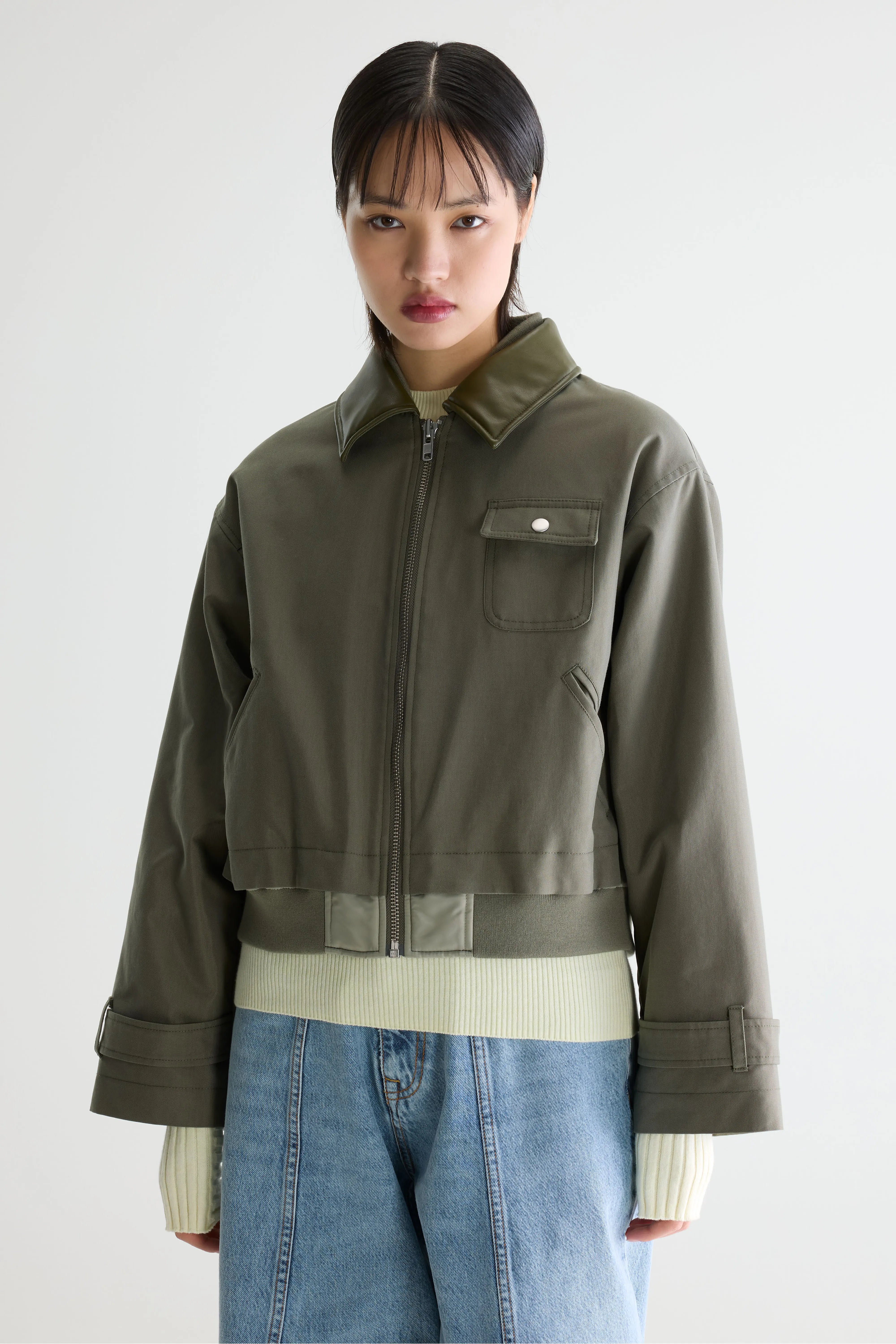 Jenner relaxte jas (261 / W / SAGE)