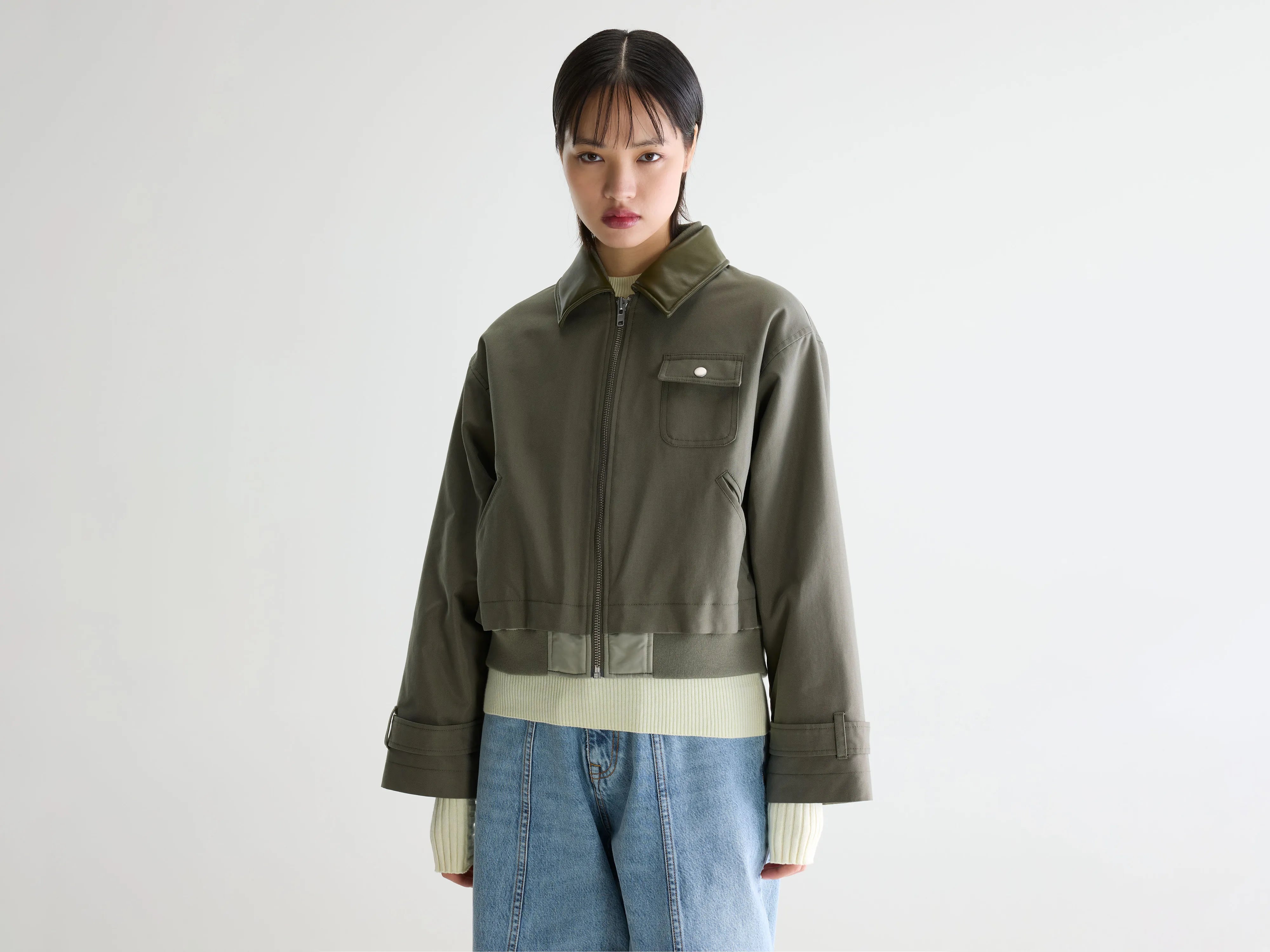 Jenner relaxte jas (261 / W / SAGE)