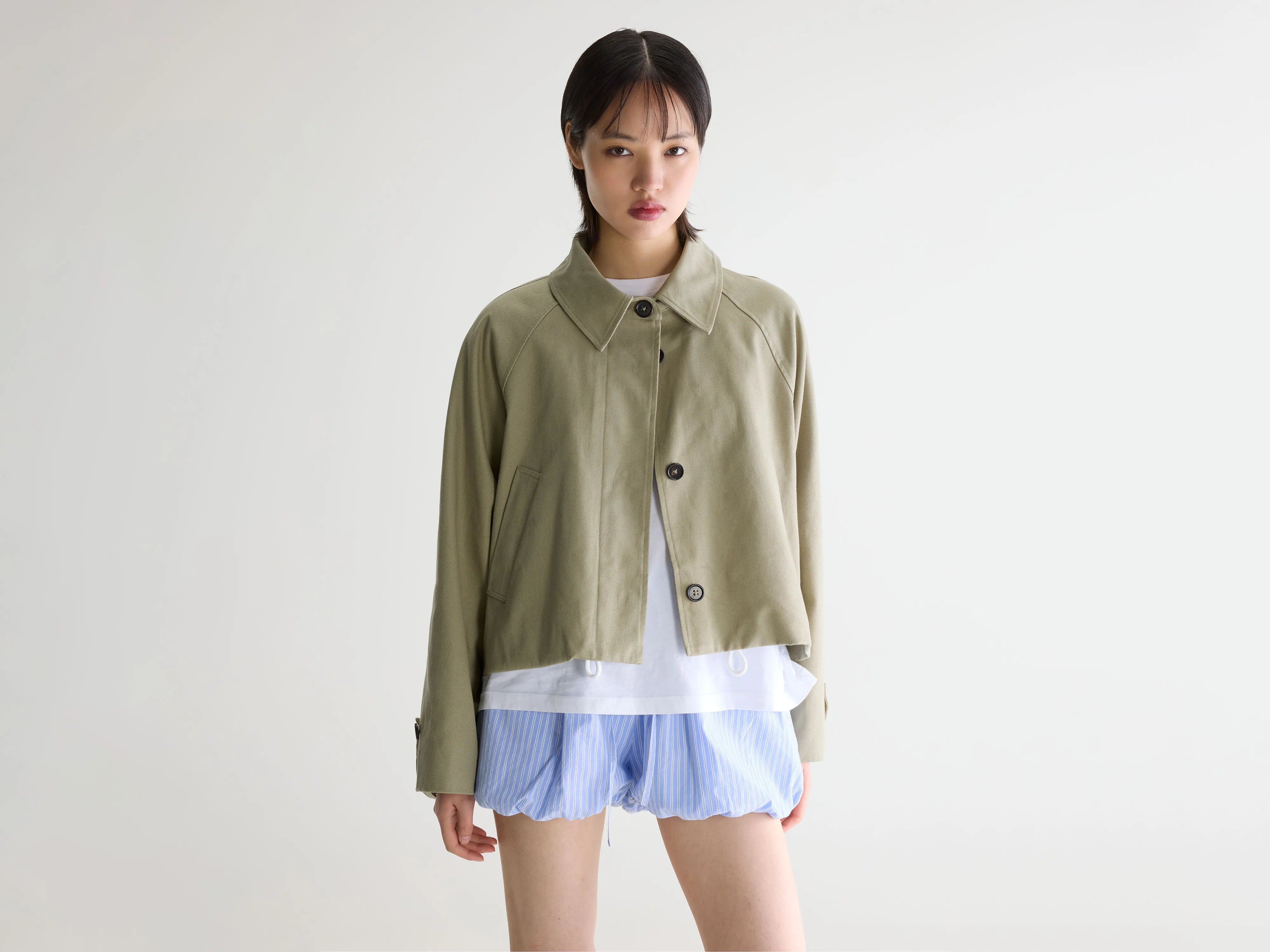 Jessy denim jacket (261 / W / EUCALYPTUS)