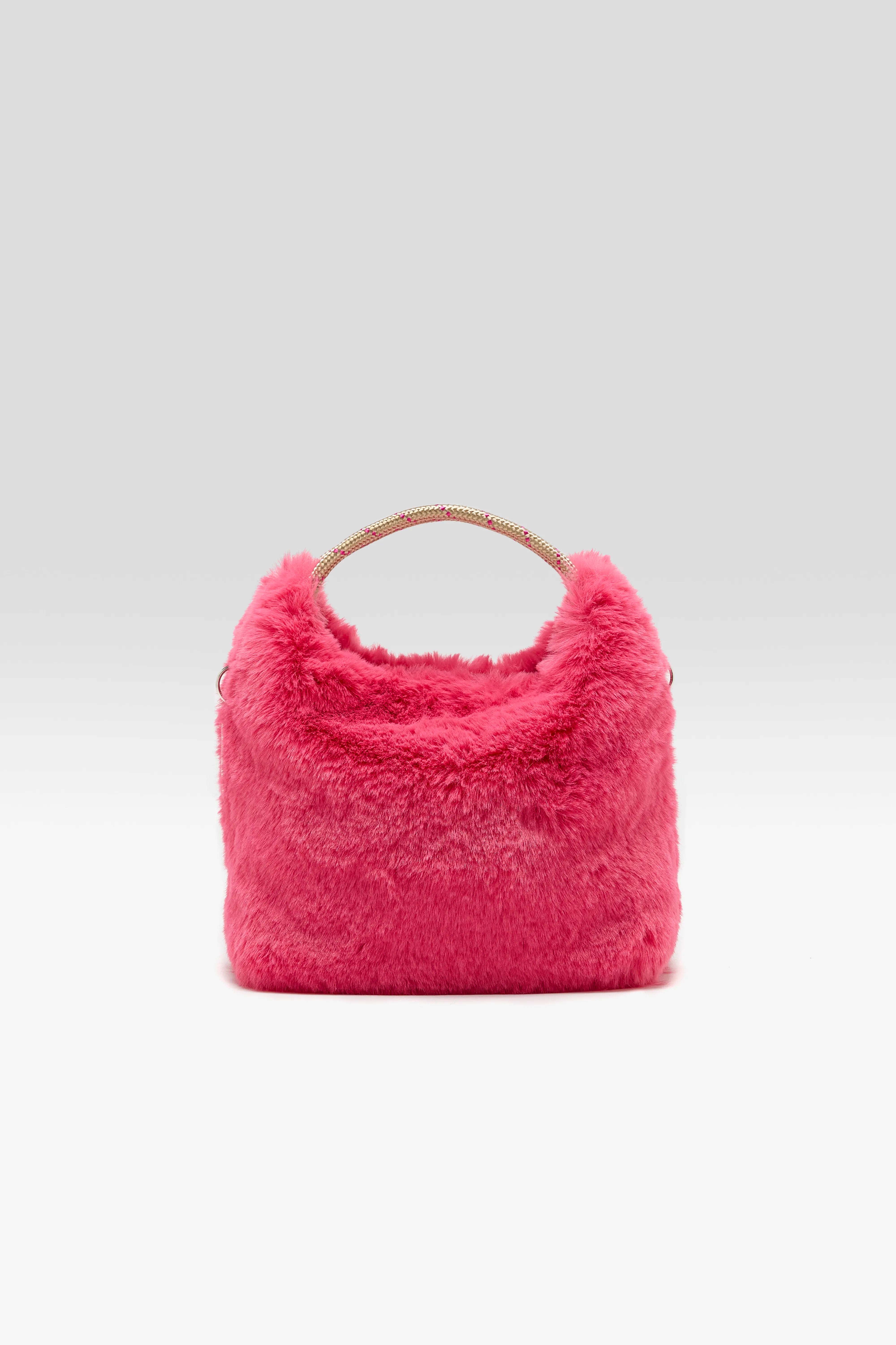 Sac À Bandoulière En Fausse Fourrure Helcro - Cord / Geranium Pour Femme | Bellerose