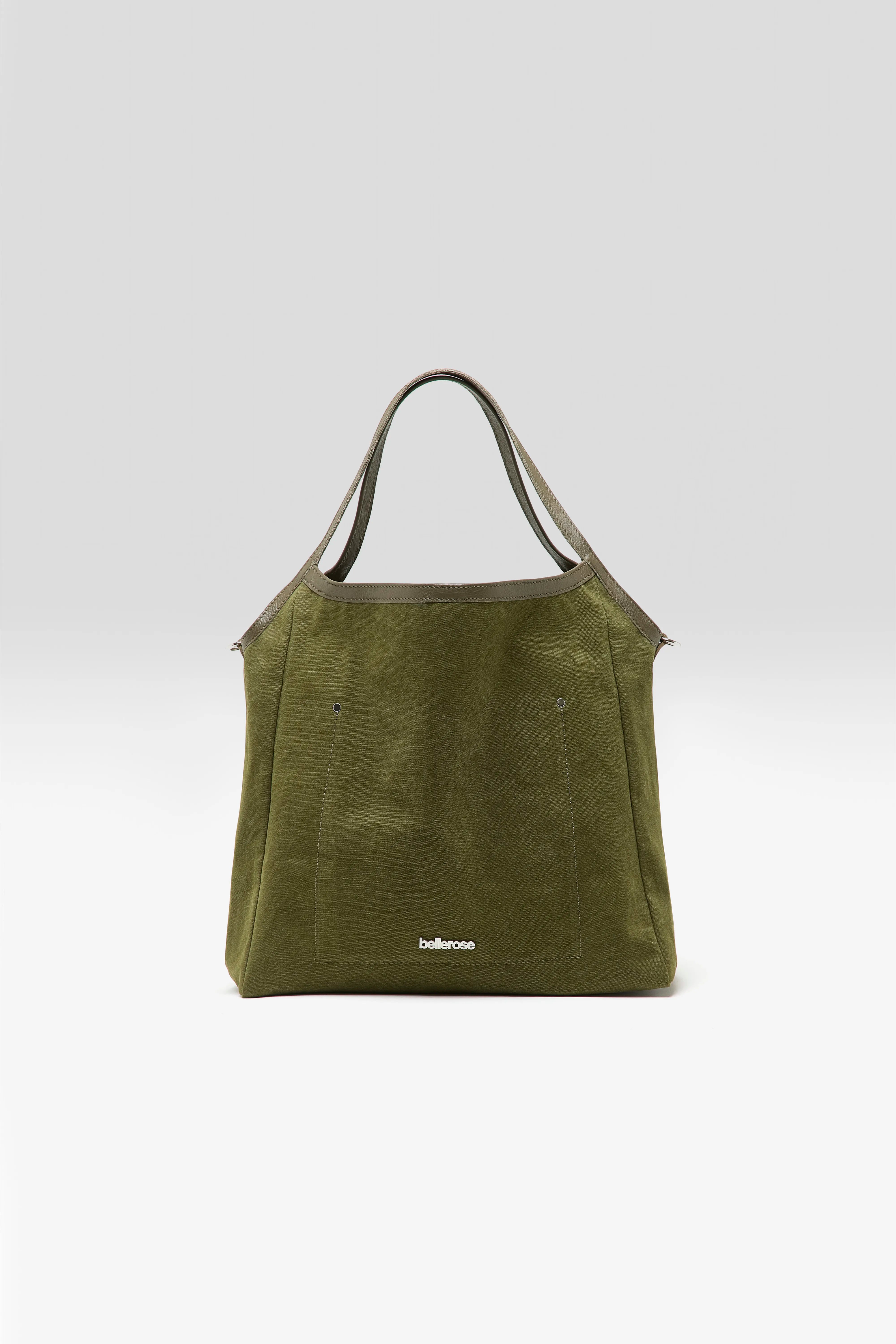 Sac À Main En Toile Singa - Olive Pour Femme | Bellerose