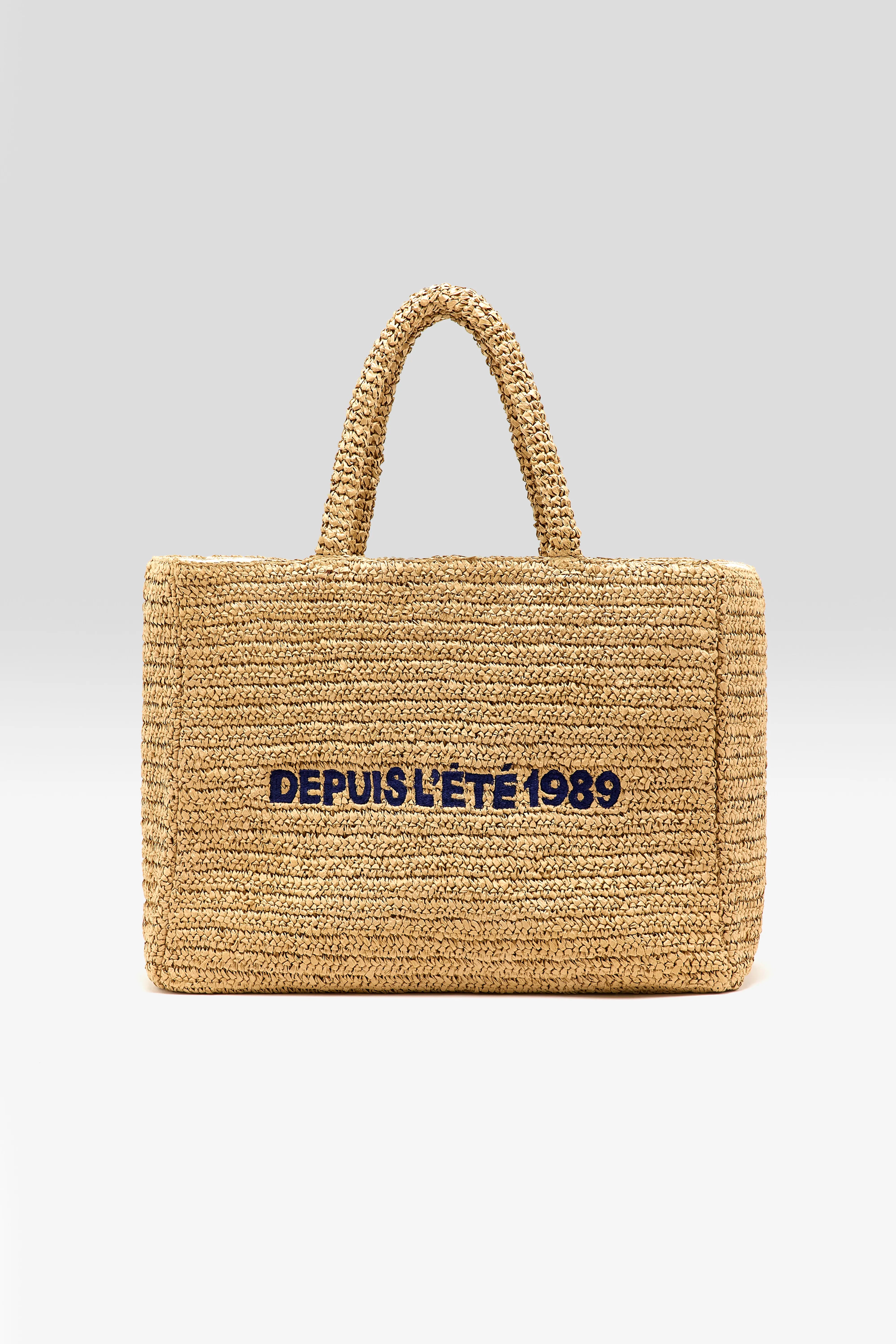 Sac fourre-tout en paille Itop (261 / W / NATURAL)