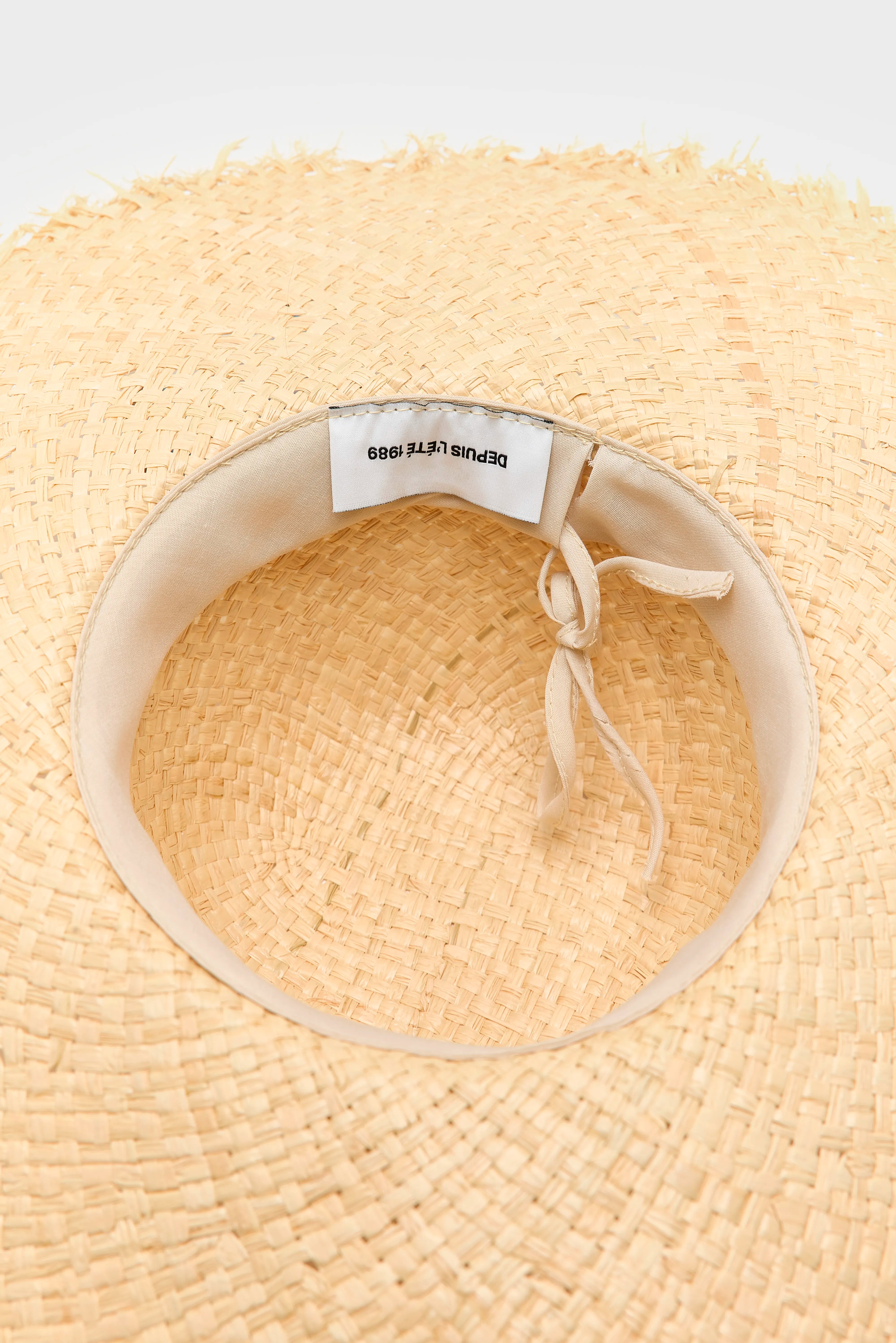 Osi Geweven Strohoed - Natural / Poppy Voor Dames | Bellerose