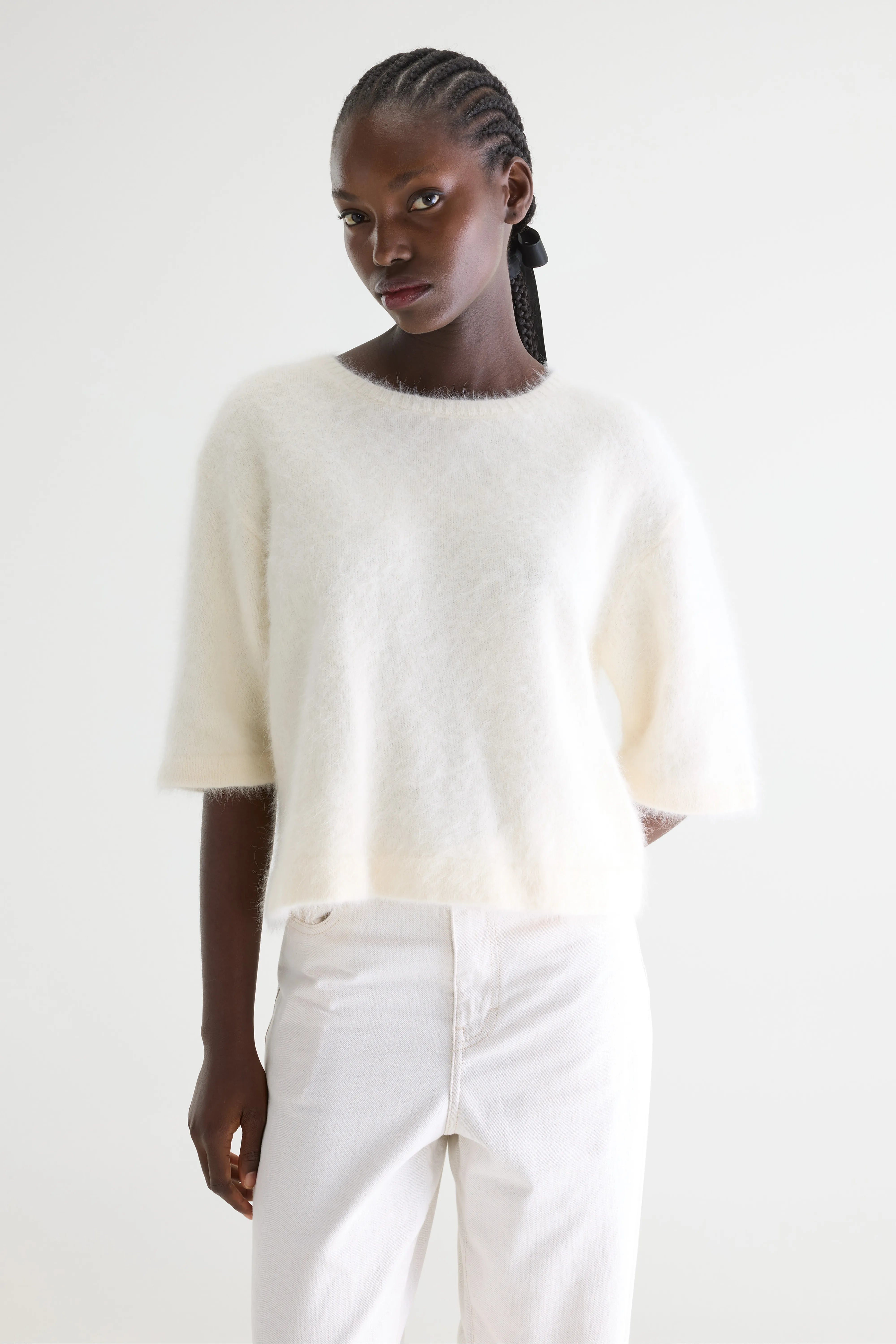 Dime Trui Van Angoramix - Ecru Voor Dames | Bellerose