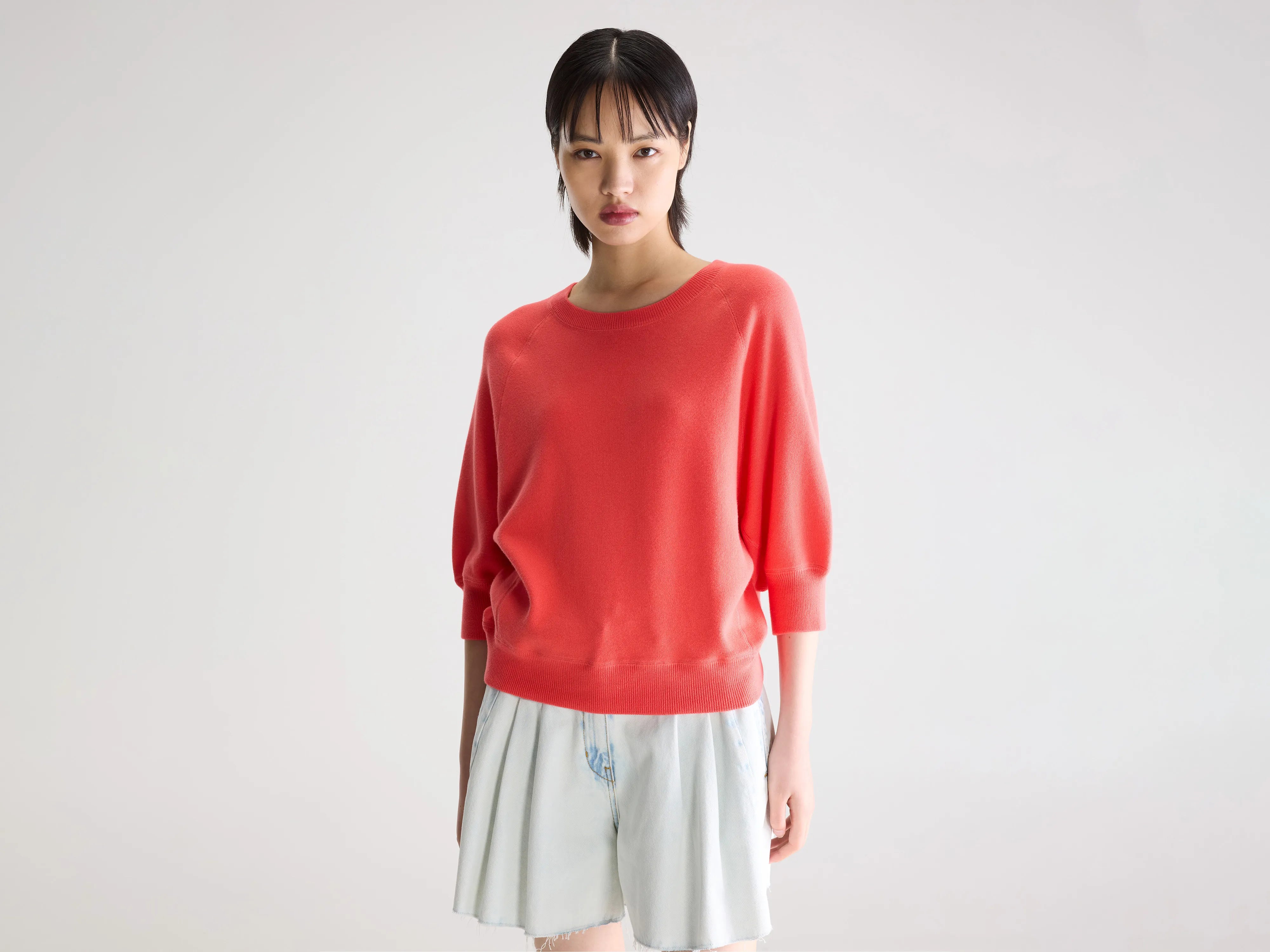 Anglet Crewneck Sweater - Corail For Women | Bellerose