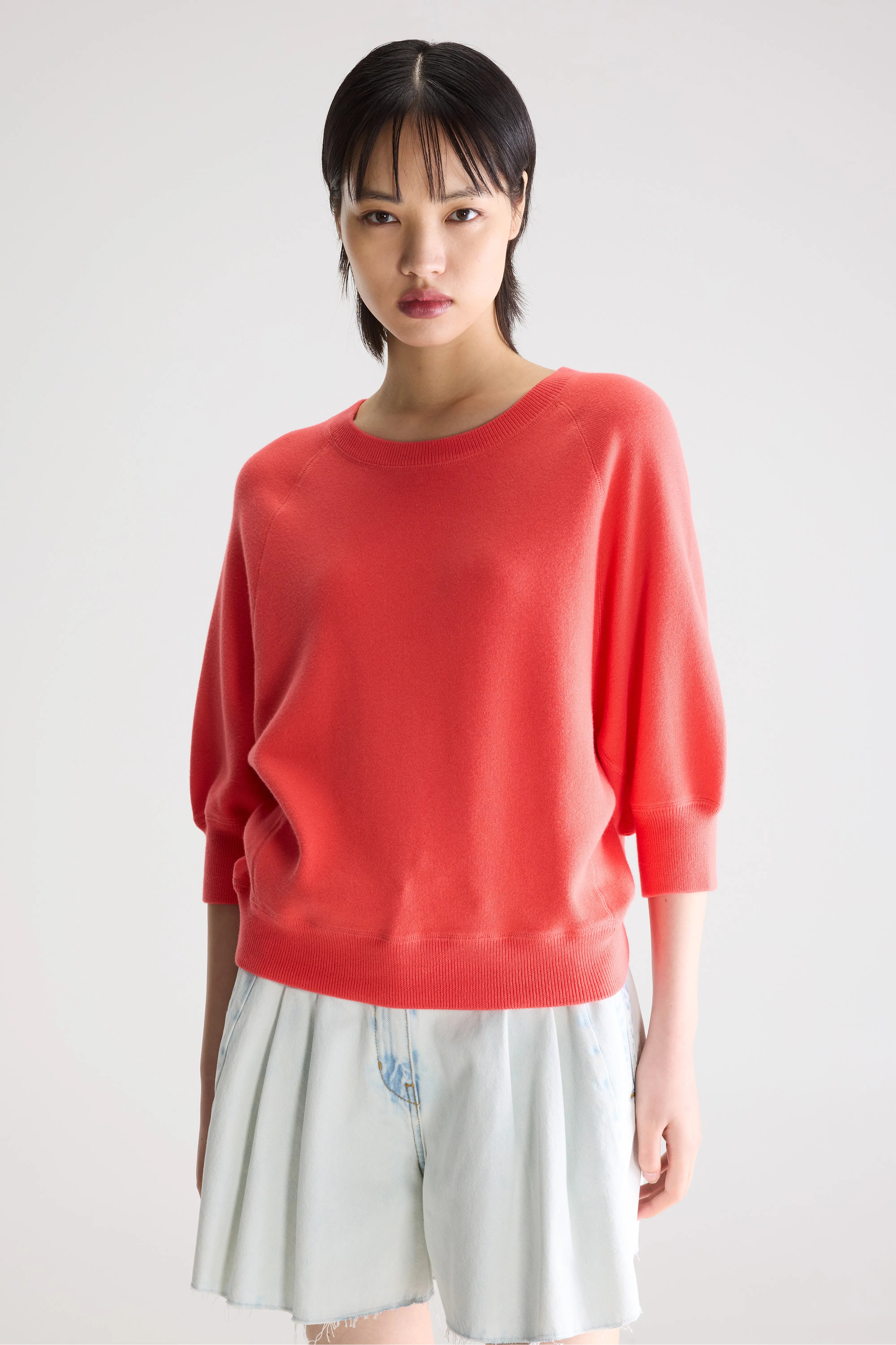 Anglet Crewneck Sweater - Corail For Women | Bellerose