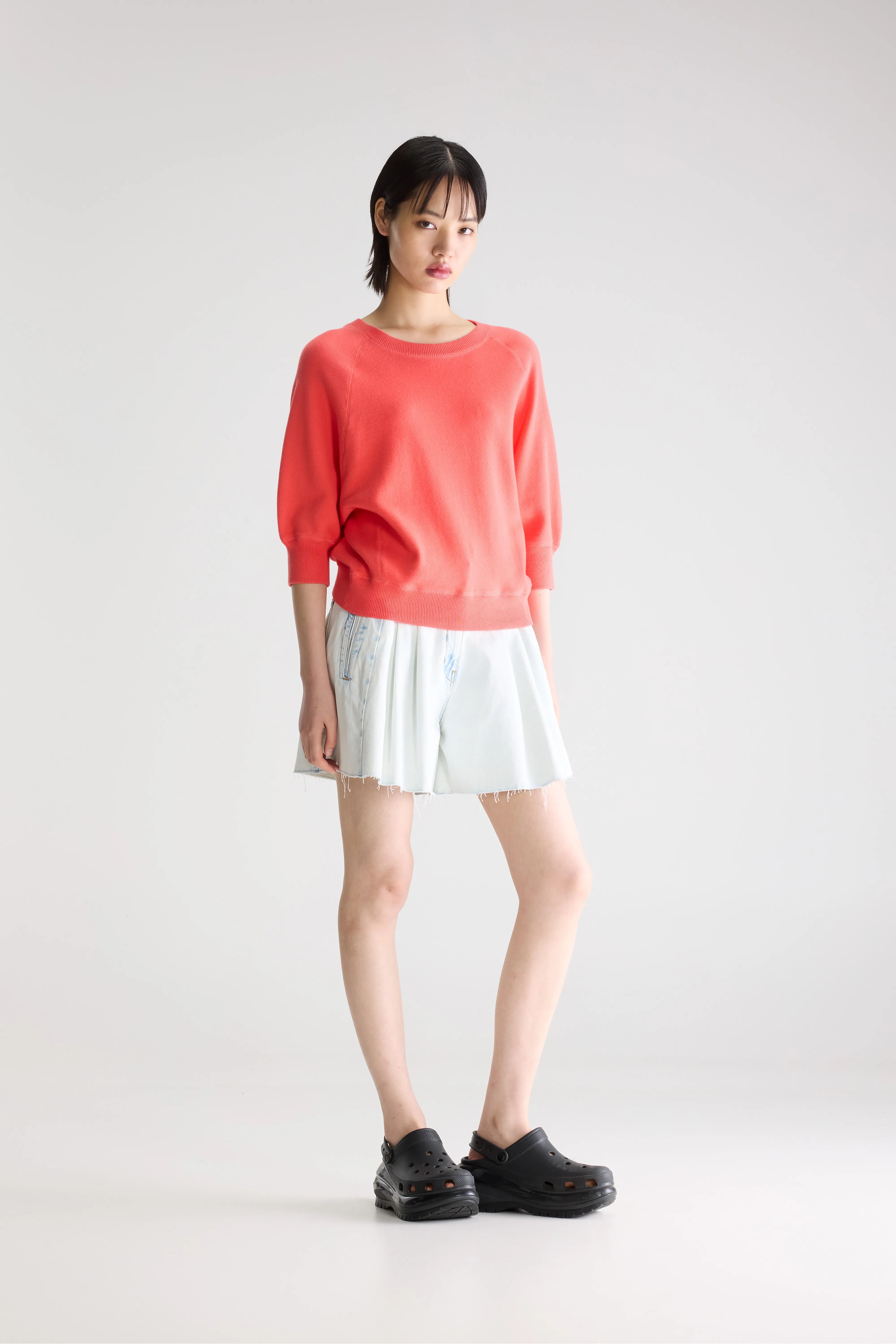 Anglet Crewneck Sweater - Corail For Women | Bellerose