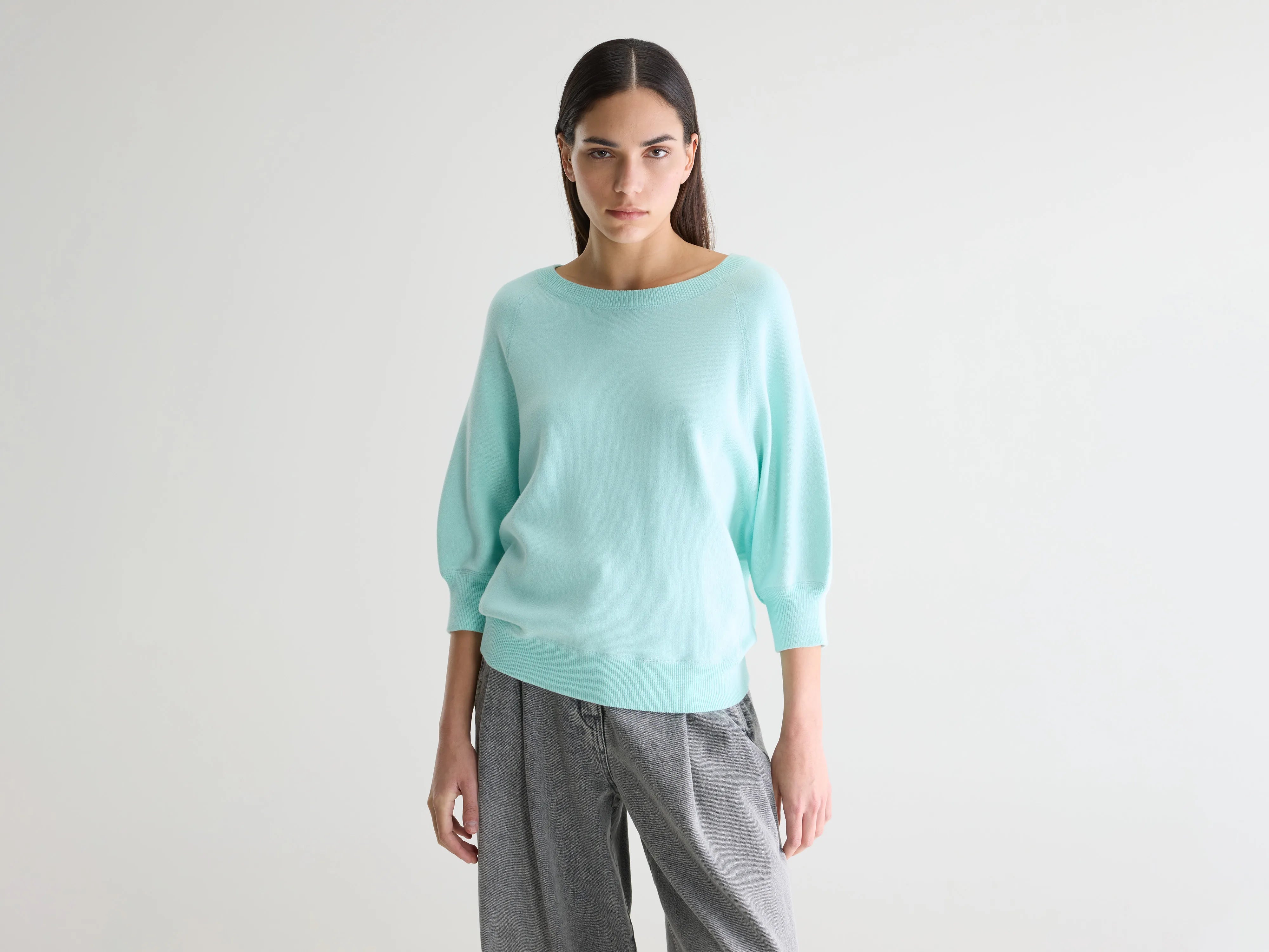 Anglet Crewneck Sweater - Iceberg For Women | Bellerose