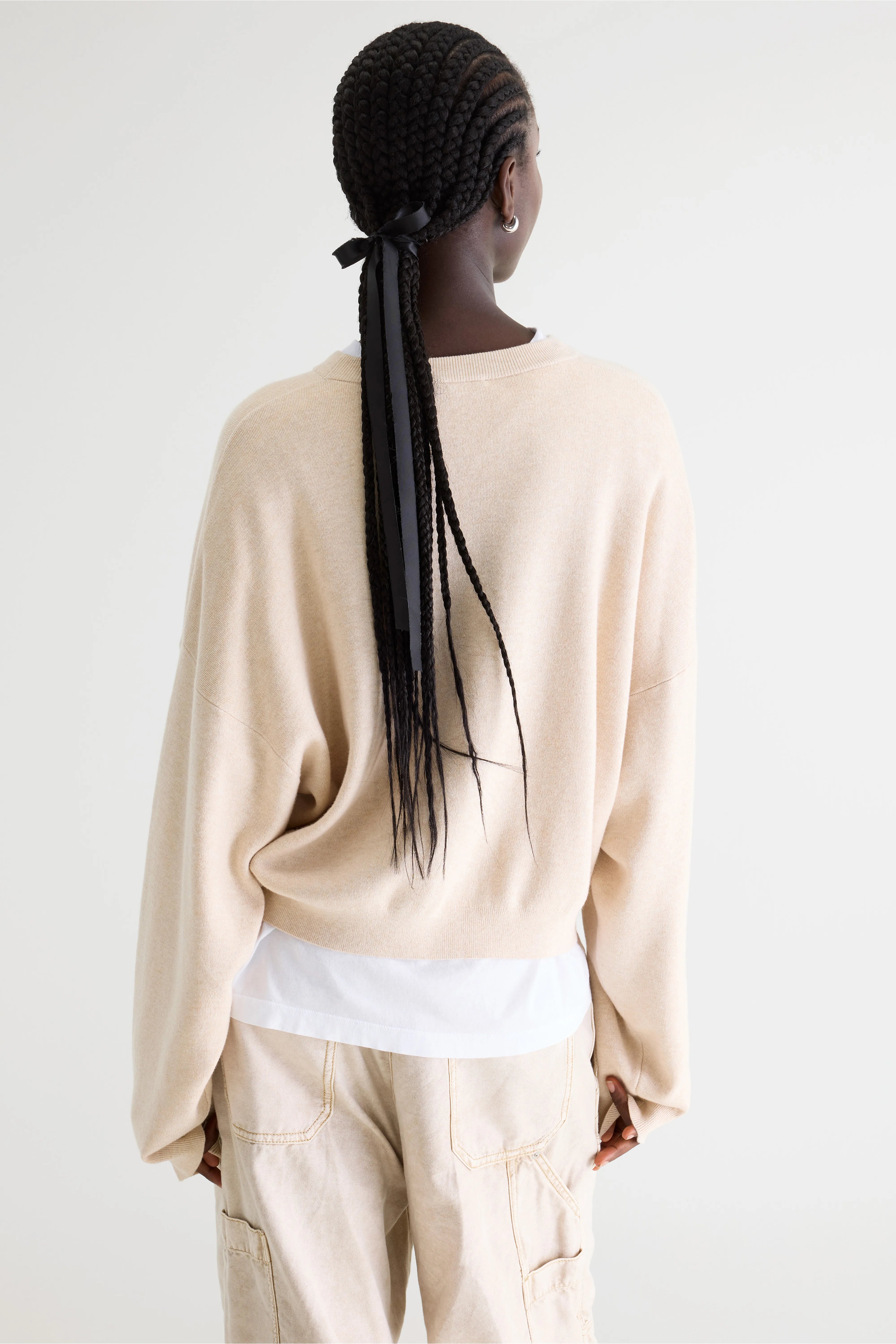 Pull col rond Angum (261 / W / OATMEAL)