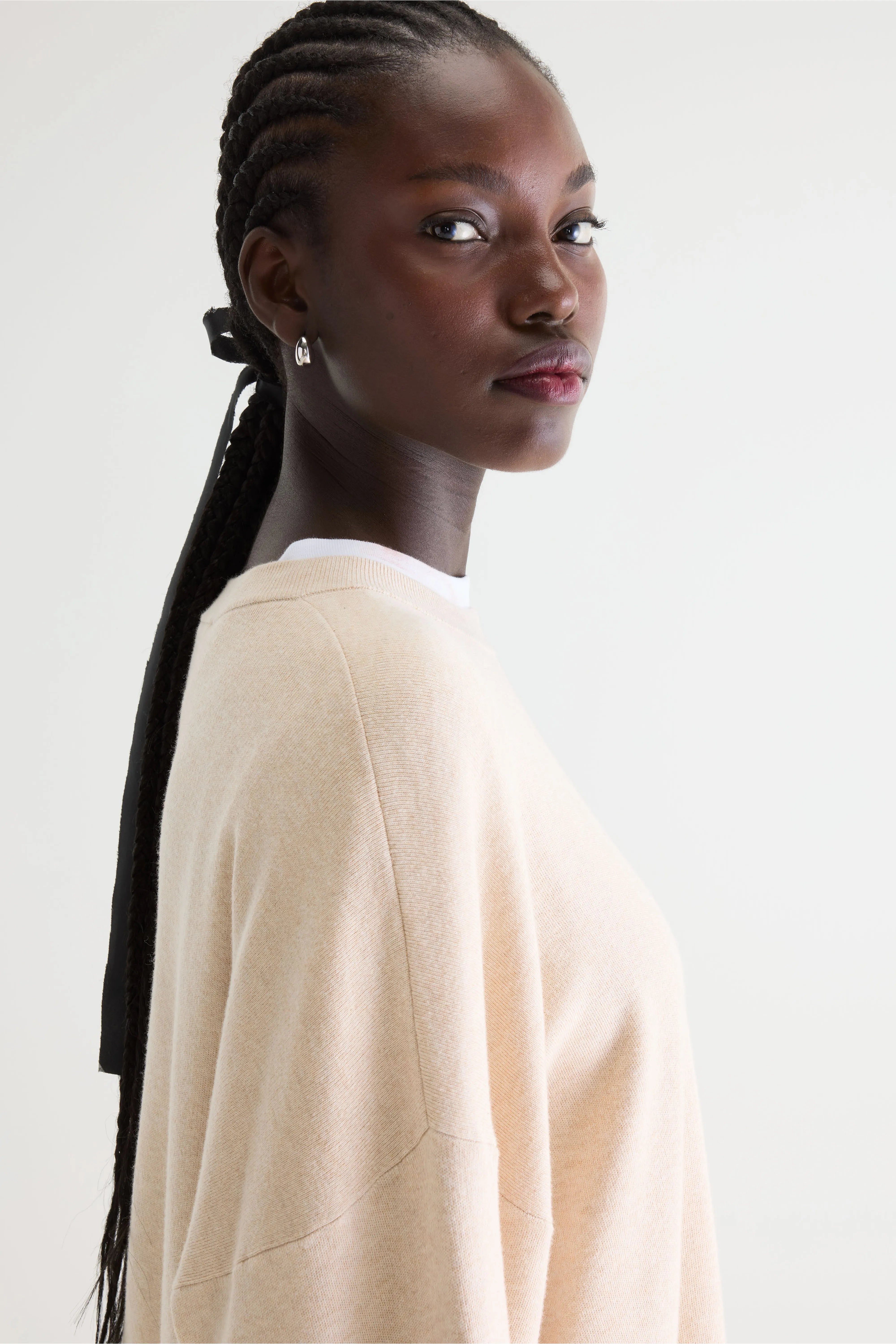 Pull Col Rond Angum - Oatmeal Pour Femme | Bellerose