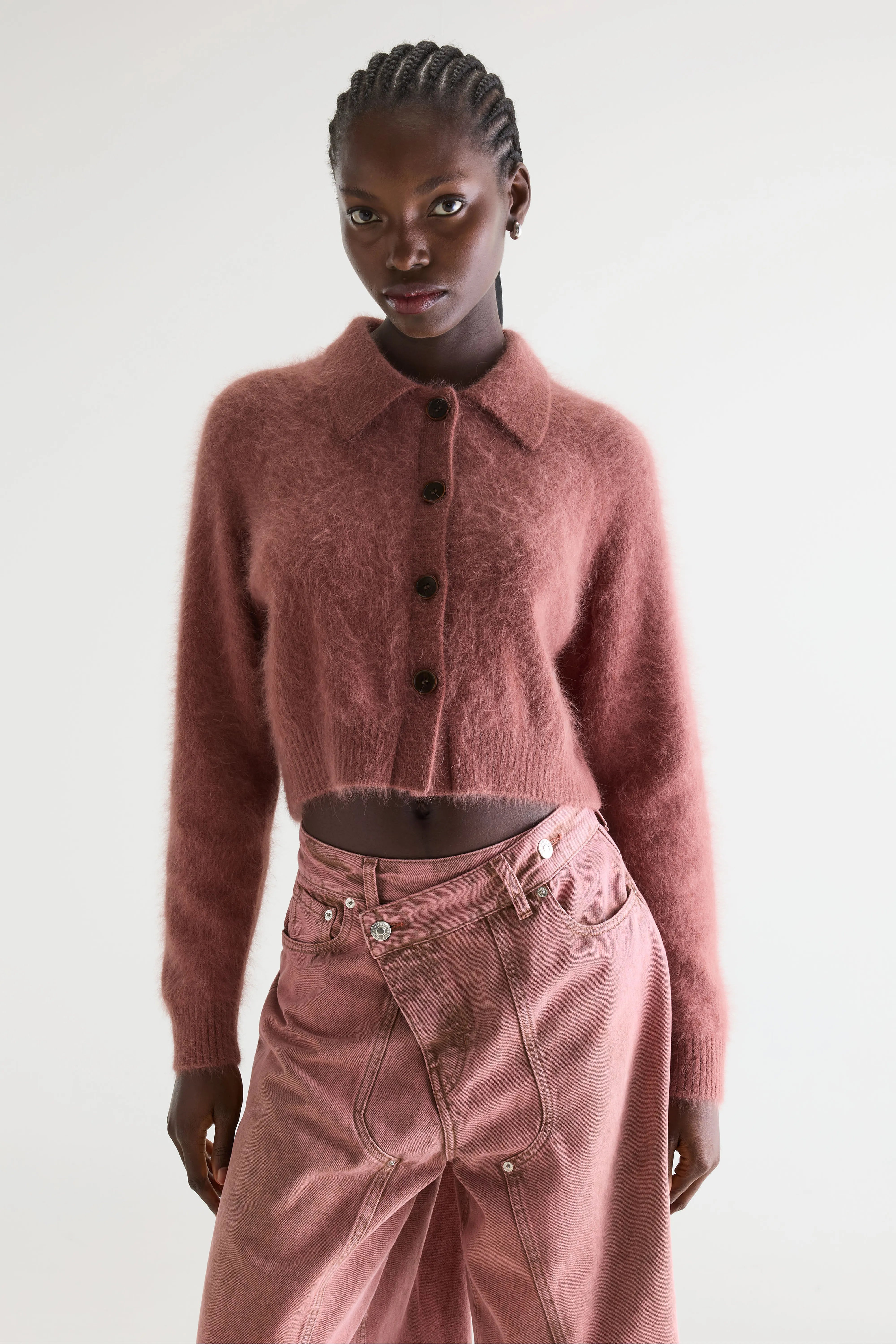 Datco Cardigan Van Angoramix - Mahogany Voor Dames | Bellerose