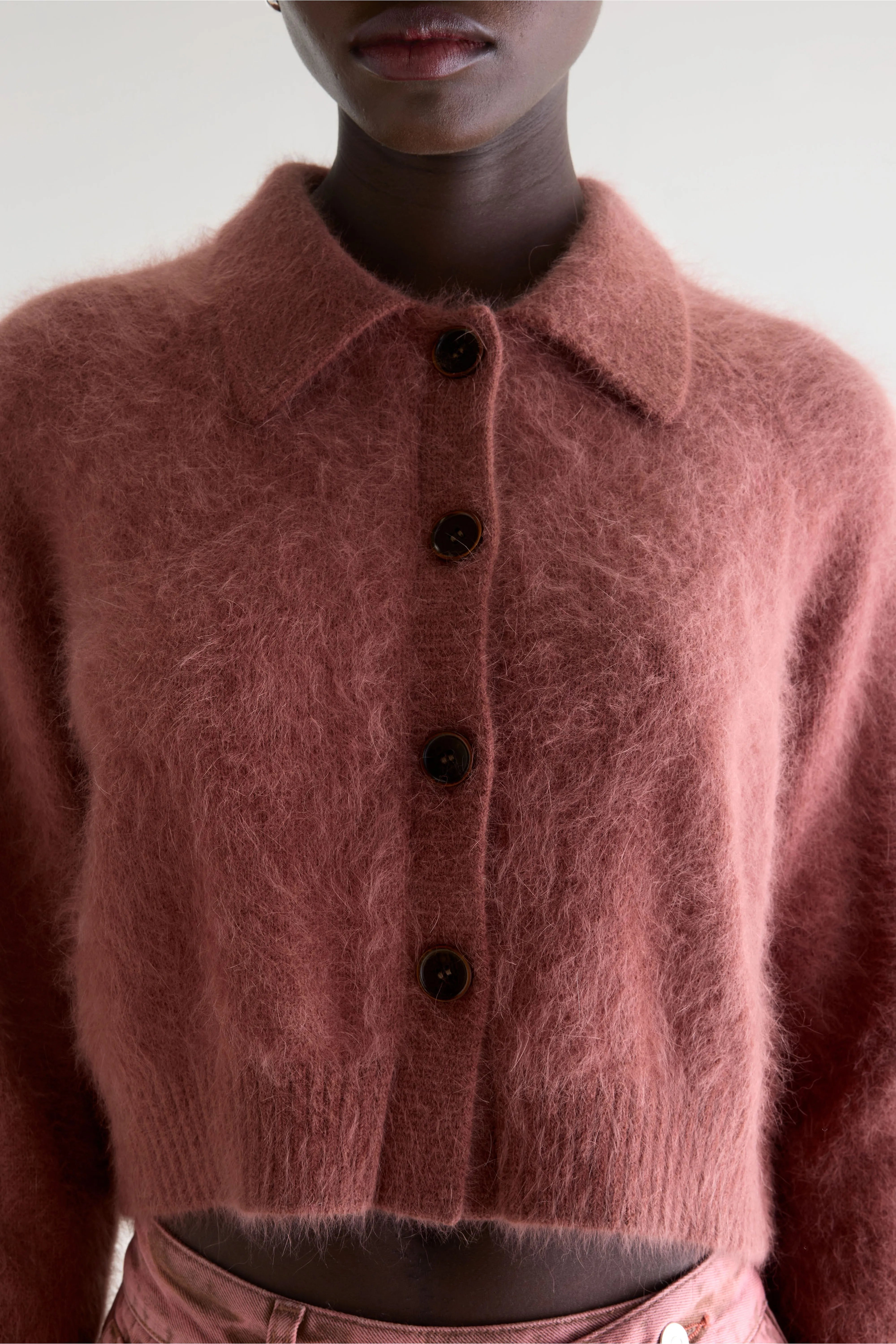 Datco Cardigan Van Angoramix - Mahogany Voor Dames | Bellerose