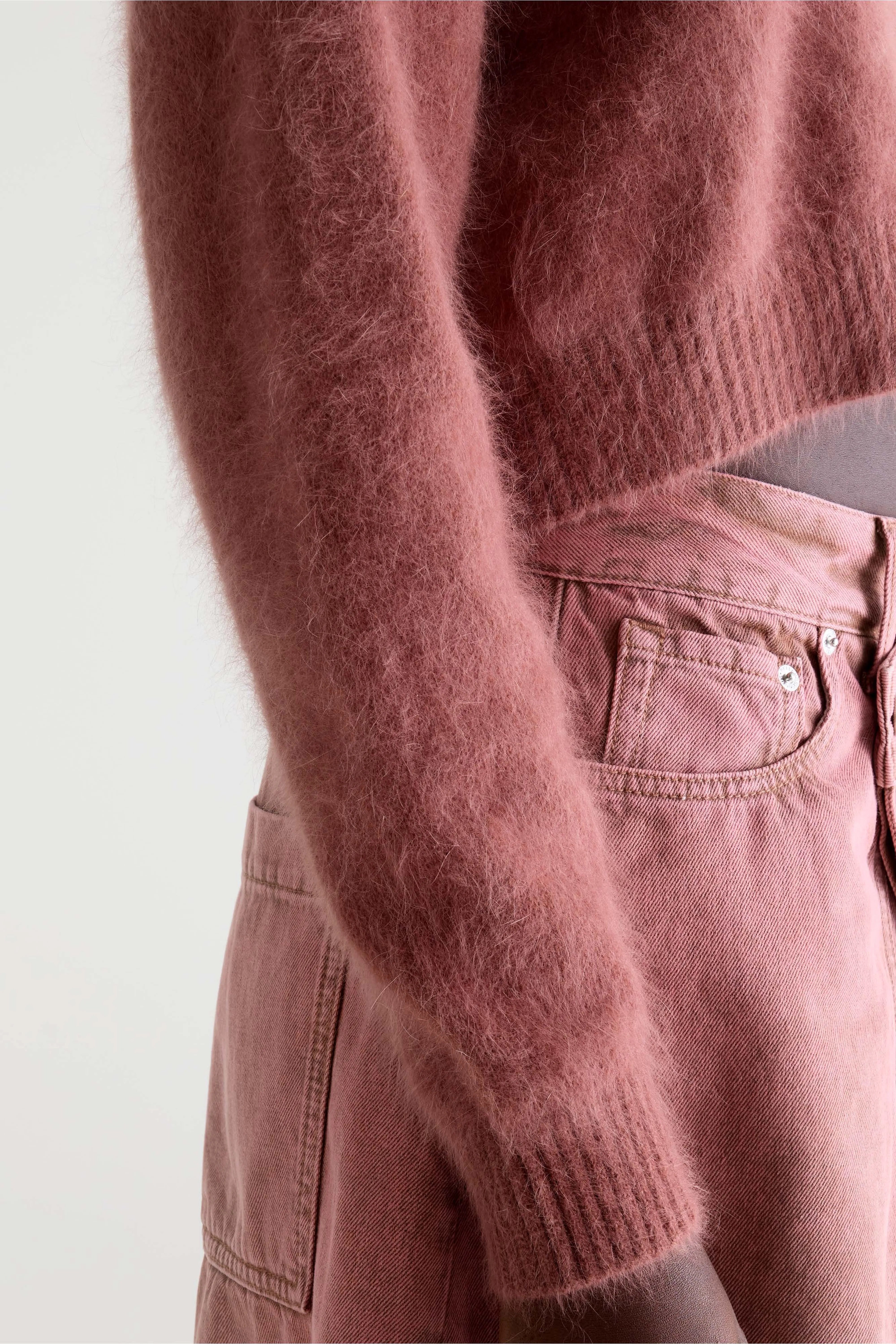 Datco cardigan van angoramix (261 / W / MAHOGANY)