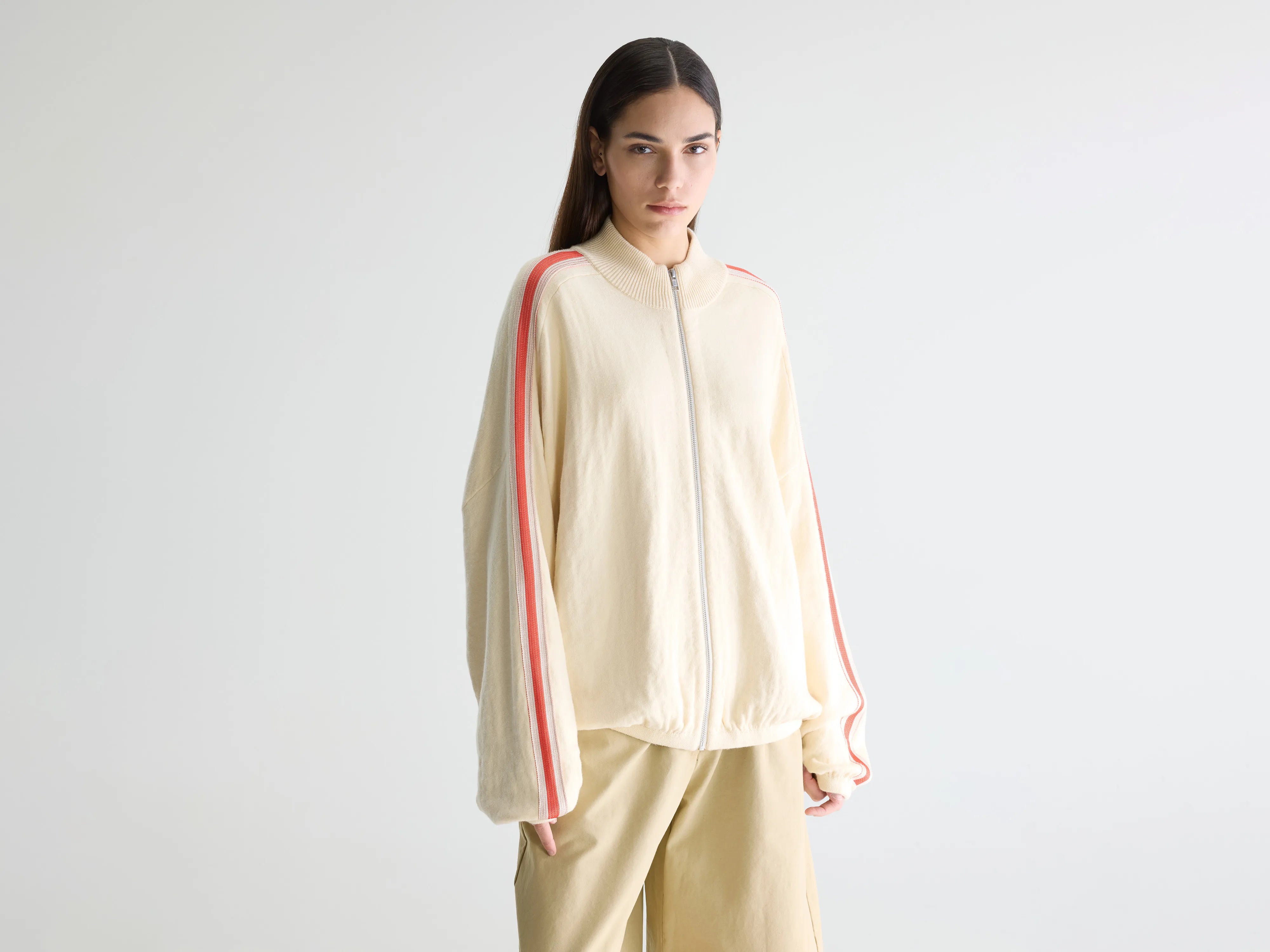 Cardigan zippé Gerta (261 / W / MILKY WAY)