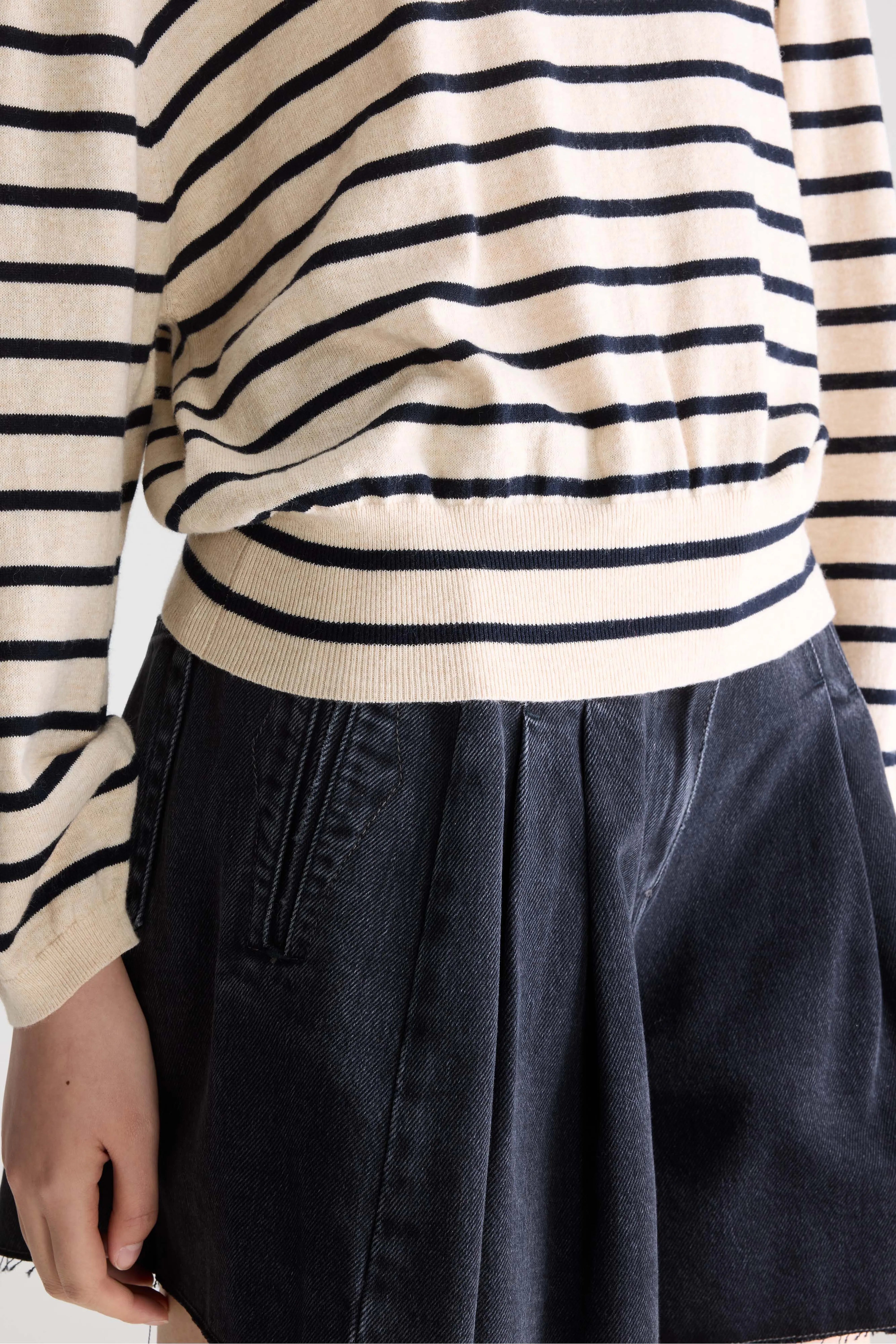 Geros relaxed trui (261 / W / STRIPE B)