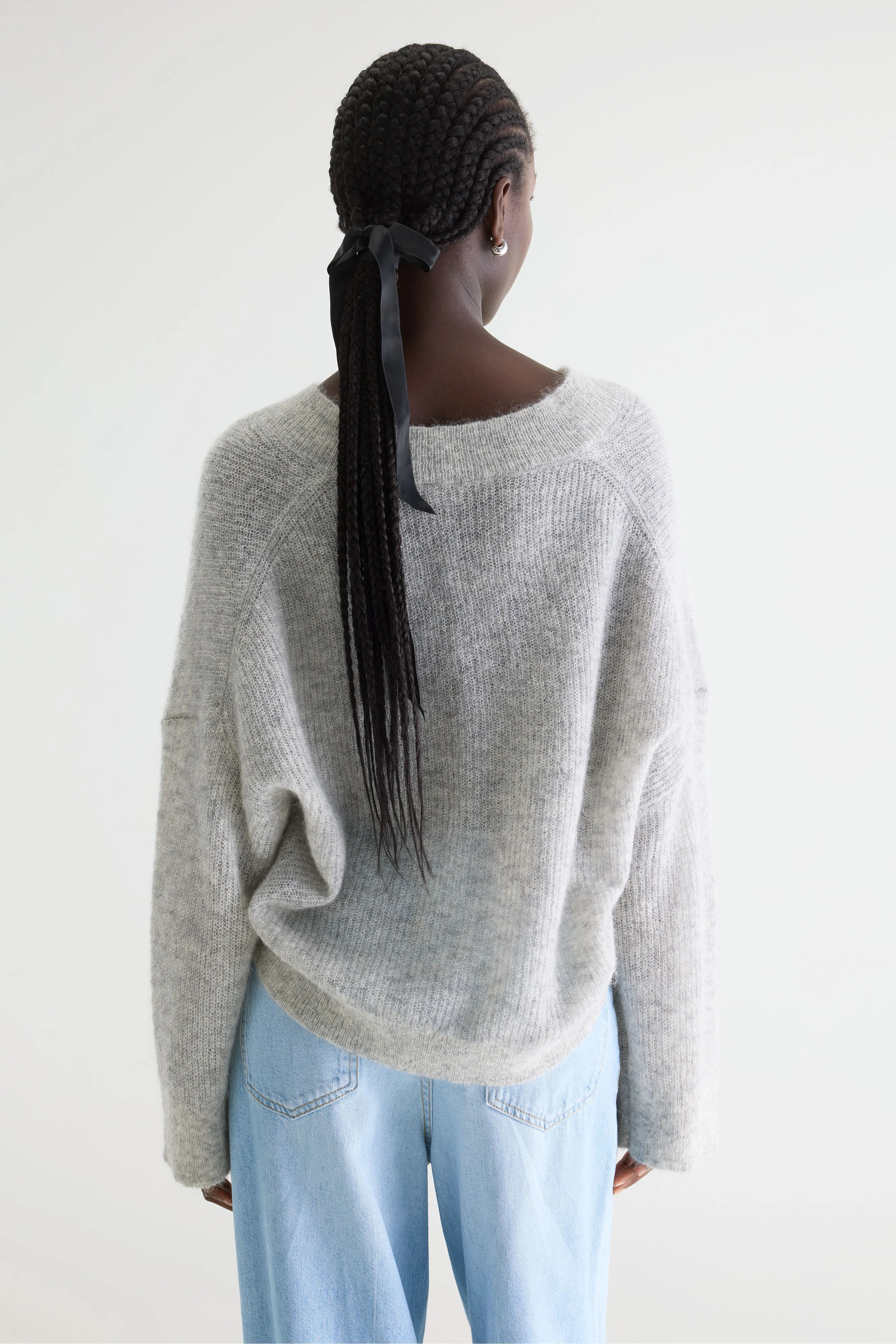 Arco Trui Met V-hals - Light grey Voor Dames | Bellerose