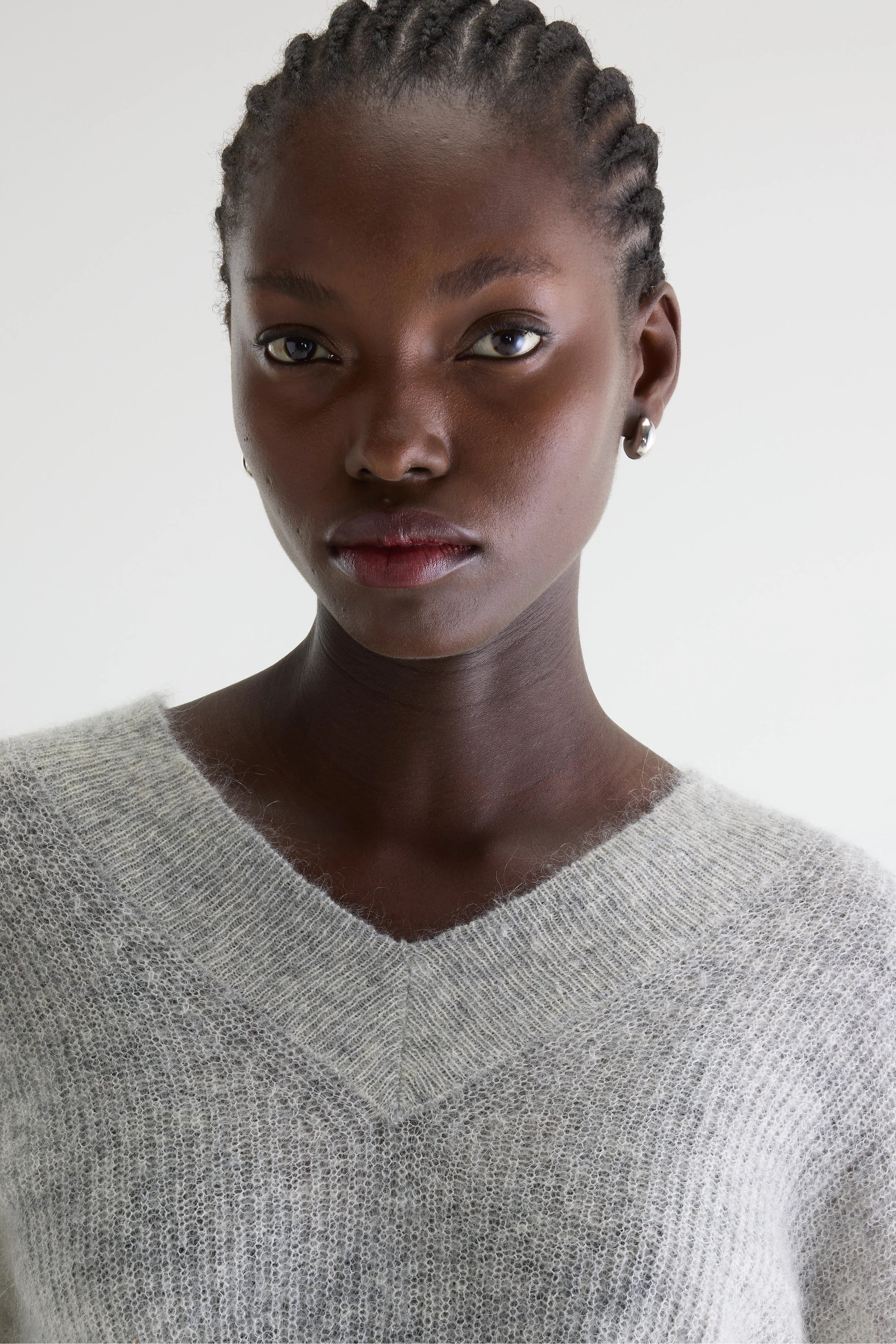 Arco Trui Met V-hals - Light grey Voor Dames | Bellerose