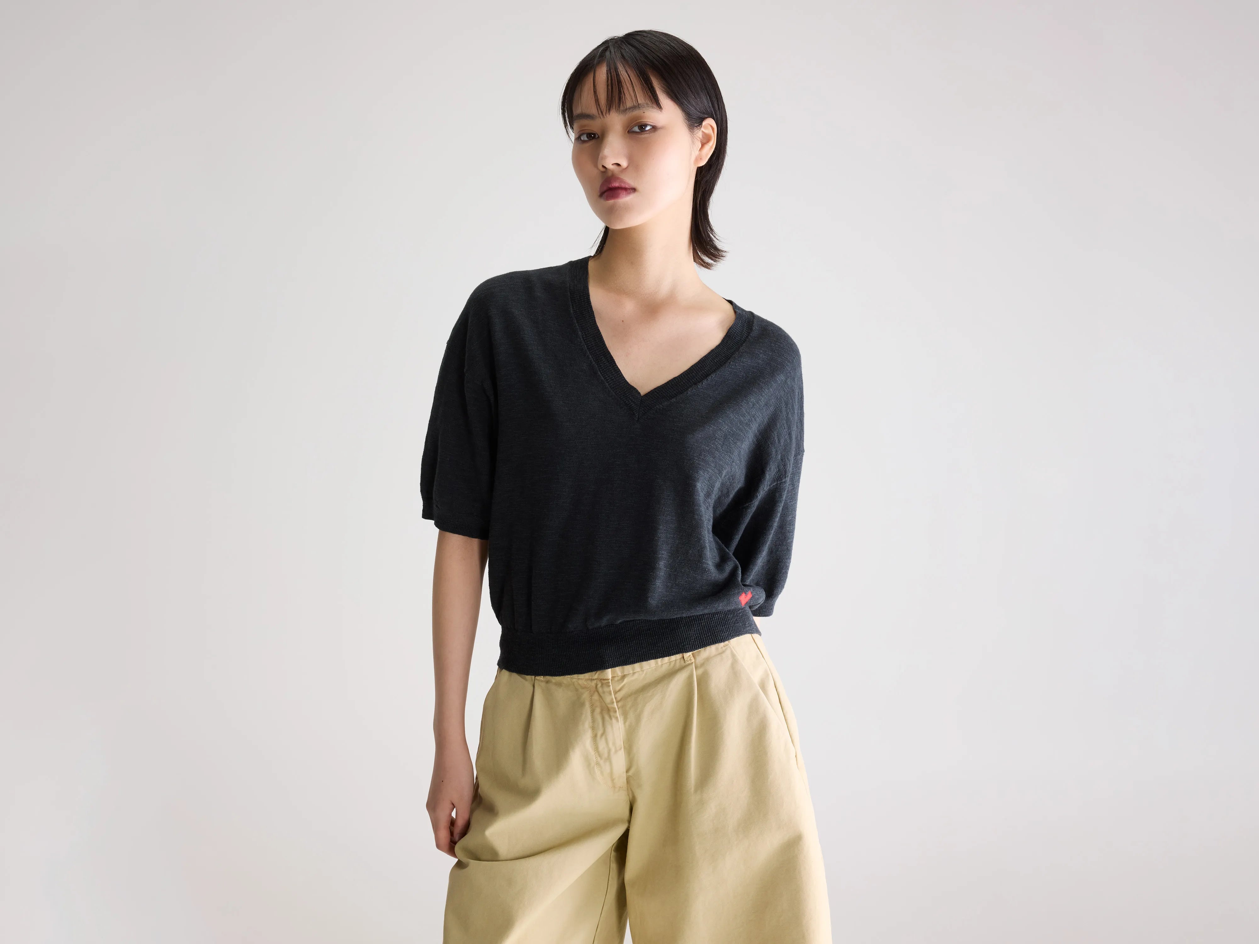 Dadif v-neck sweater (261 / W / PIRATE)