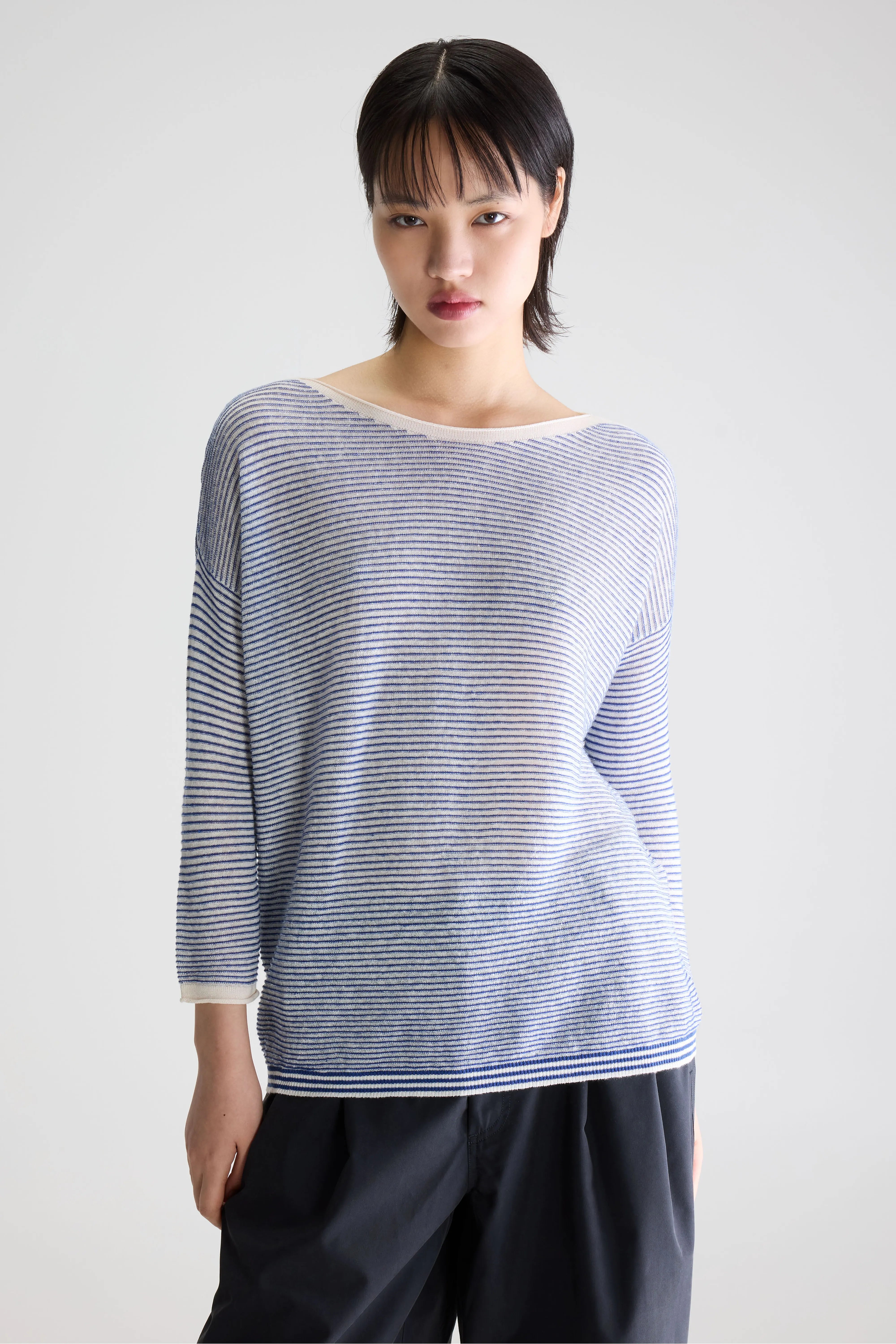 Pull À Encolure Bateau Neep - Ecru / Natural / Worker Pour Femme | Bellerose