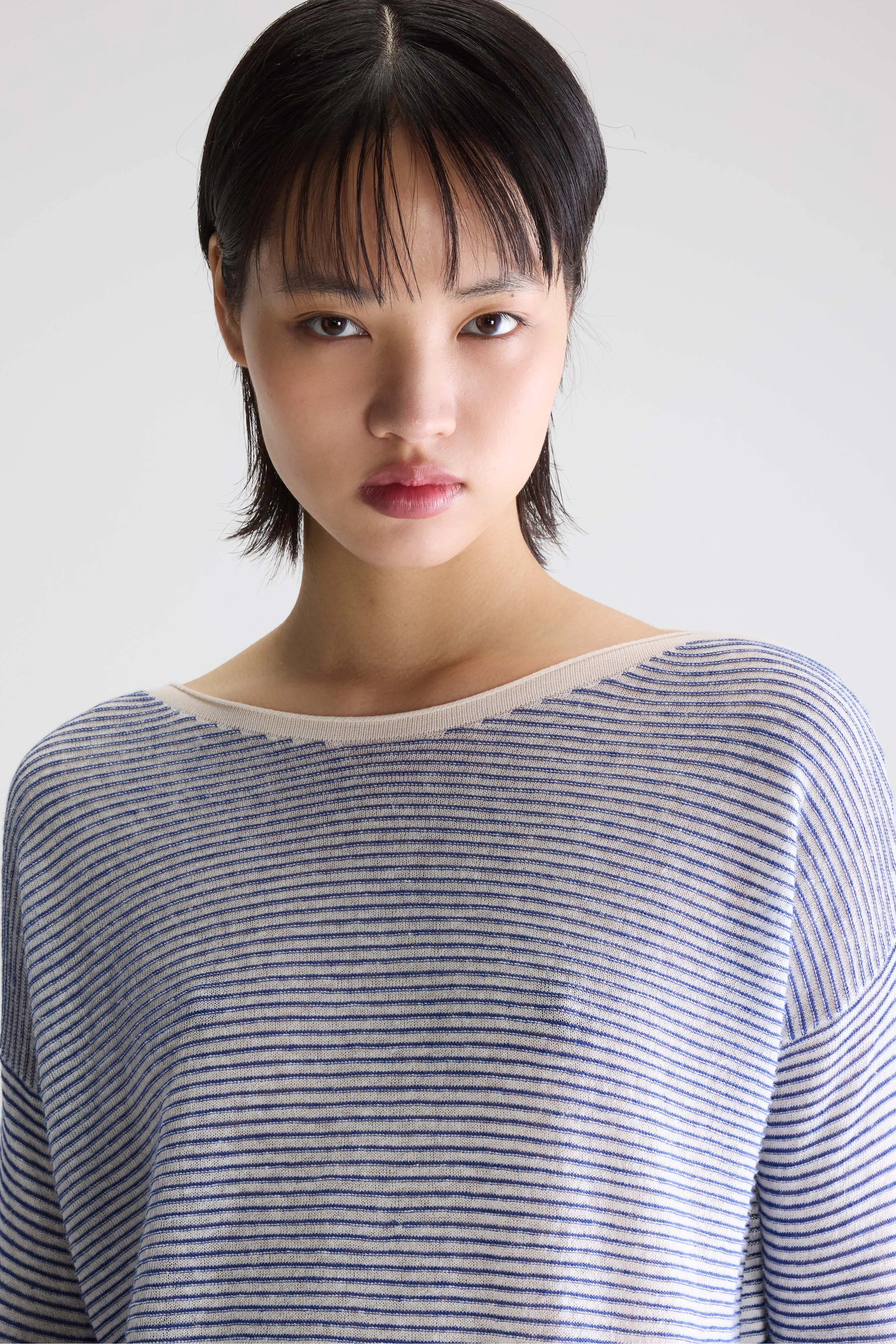 Pull à encolure bateau Neep (261 / W / STRIPE A)
