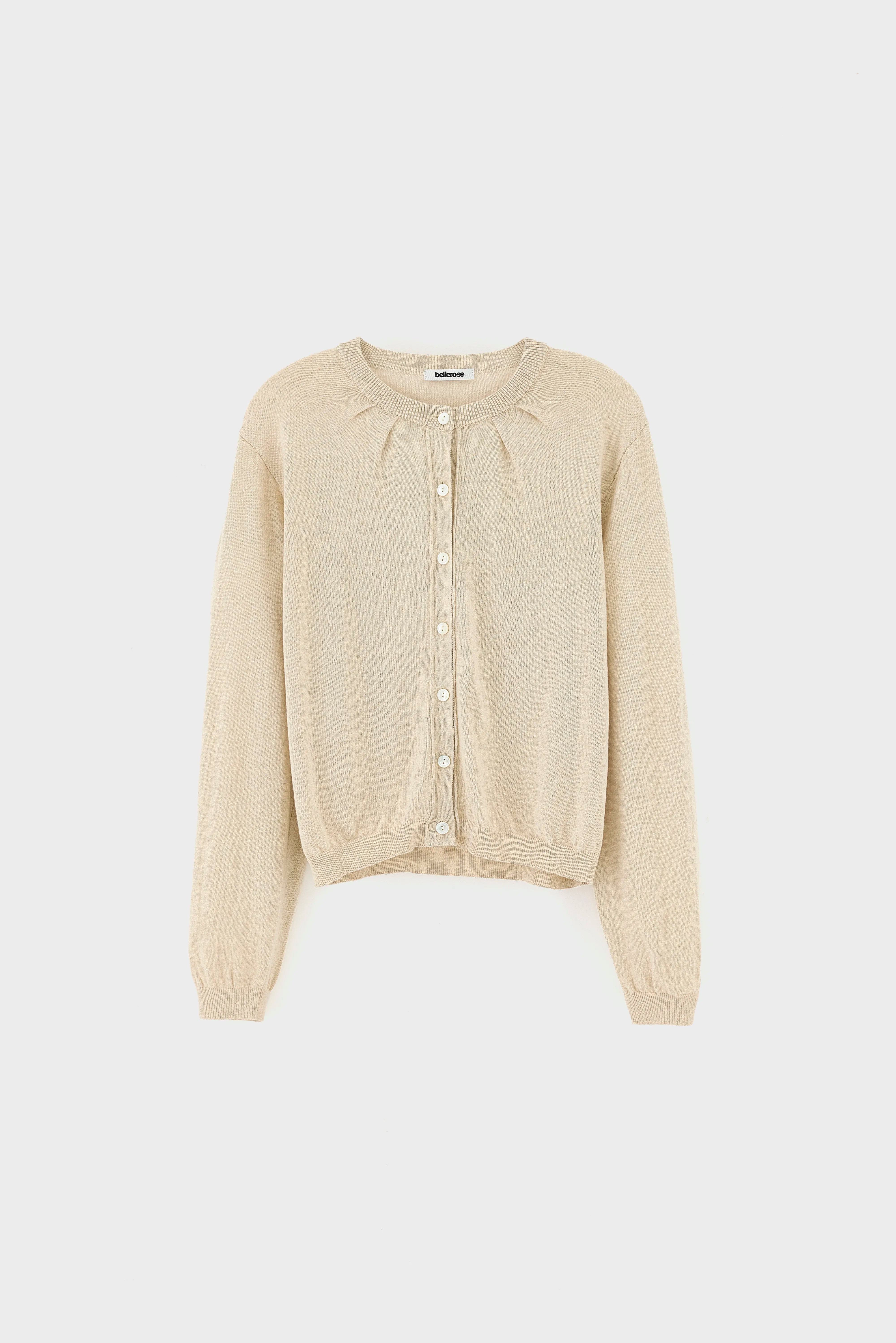 North crewneck cardigan (261 / W / OATMEAL)